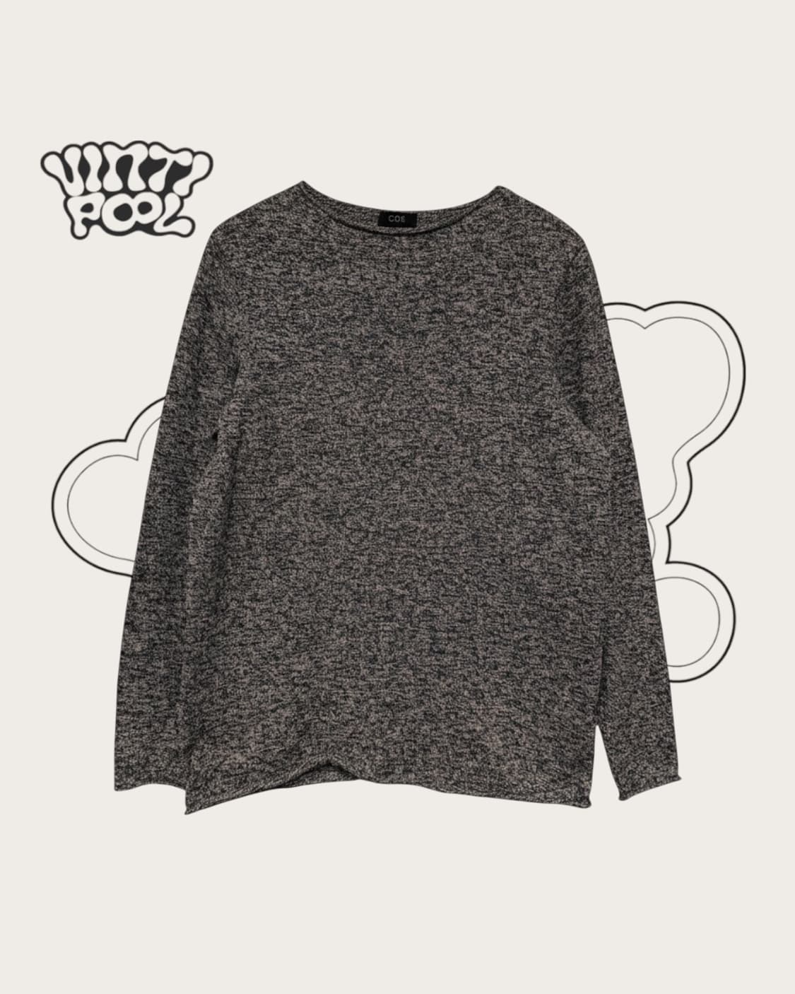 COS 코스 멀티컬러 라운드넥 니트 상품이미지1