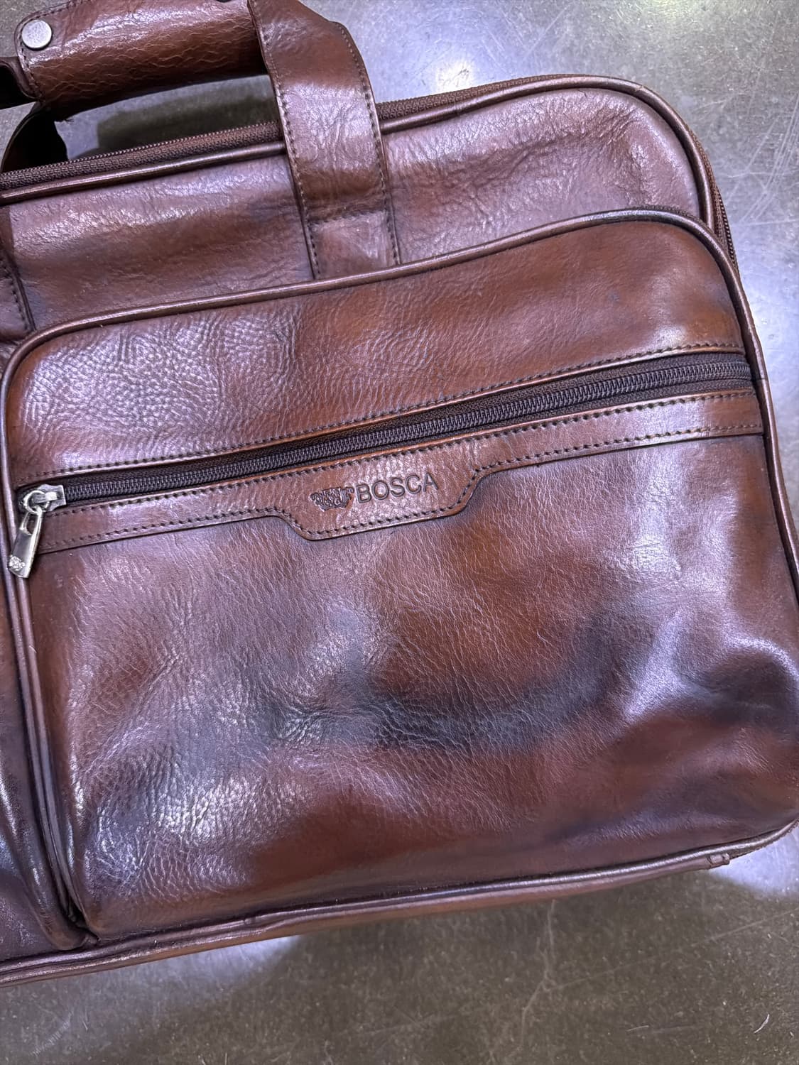 BOSCA 보스카 말가죽 빈티지 브라운 브리프케이스 서류가방 상품이미지4