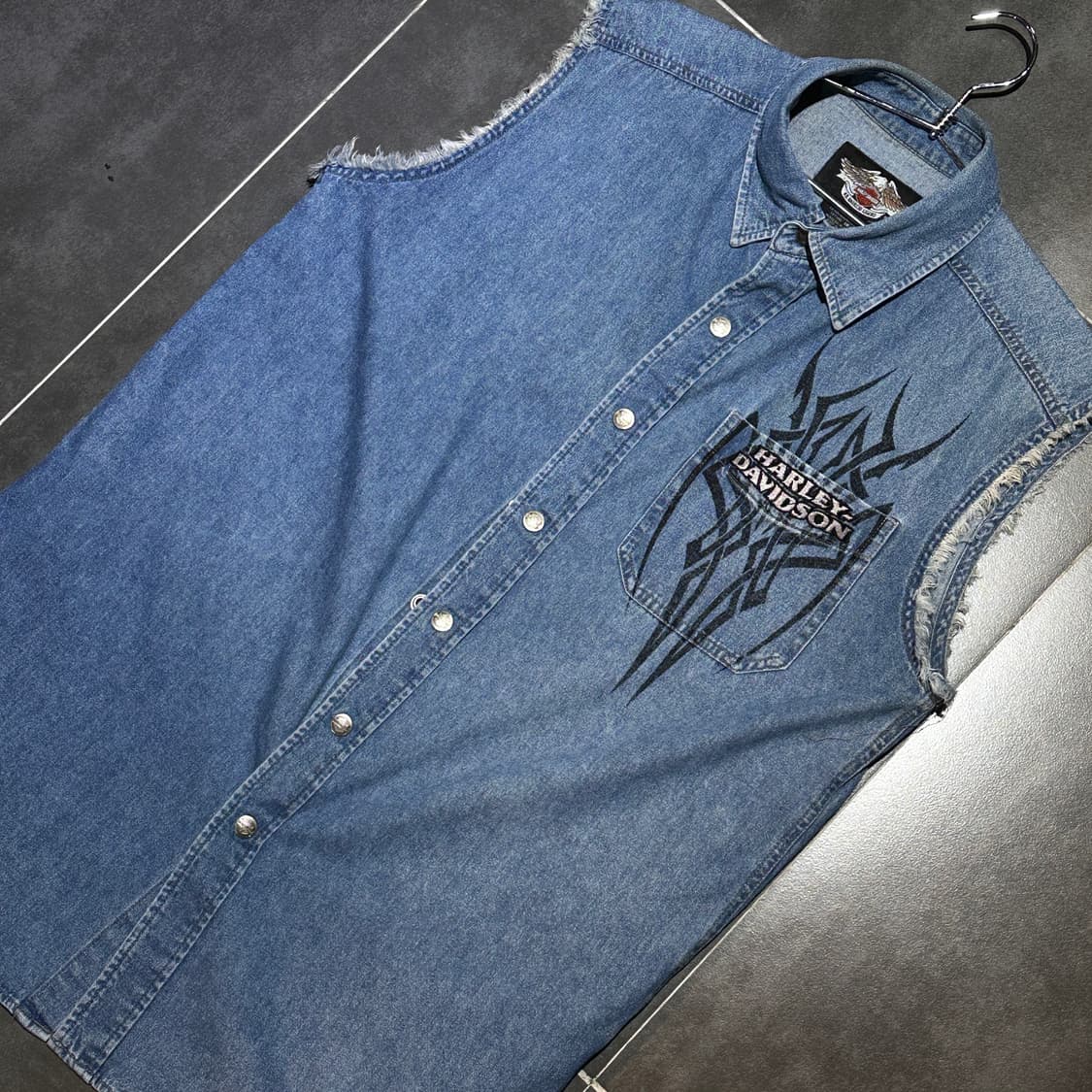 [HARLEY-DAVIDSON] 빈티지 할리 데님 조끼 상품이미지4