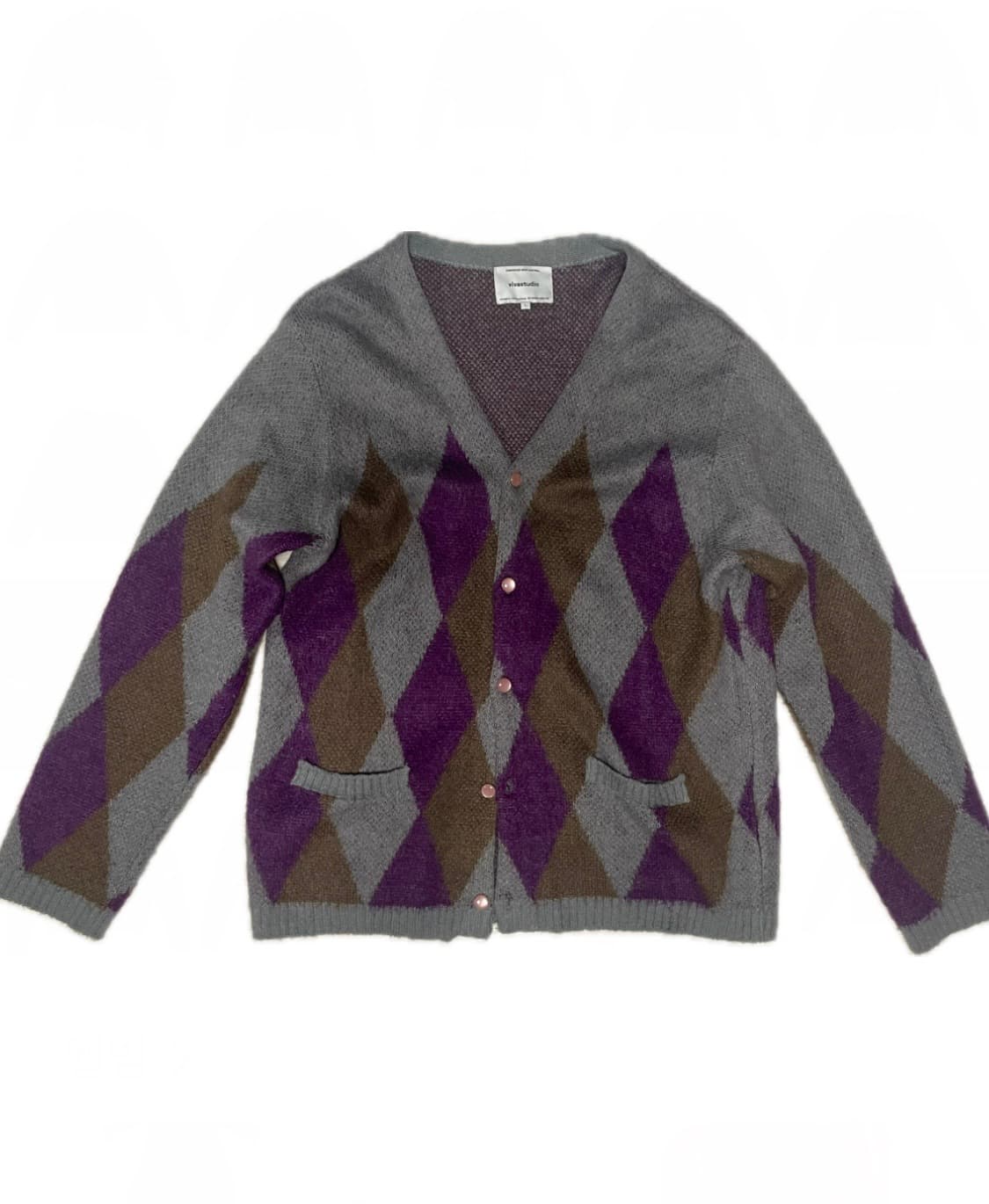 [Viva studio] 비바스튜디오 아가일 가디건 L (상태 좋음) 상품이미지1