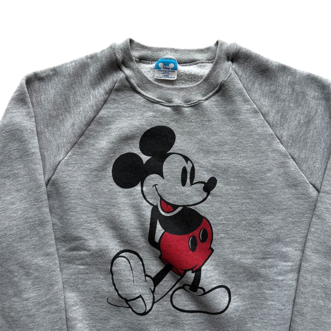 80s 디즈니 미키마우스 스웻셔츠 그레이 상품이미지3