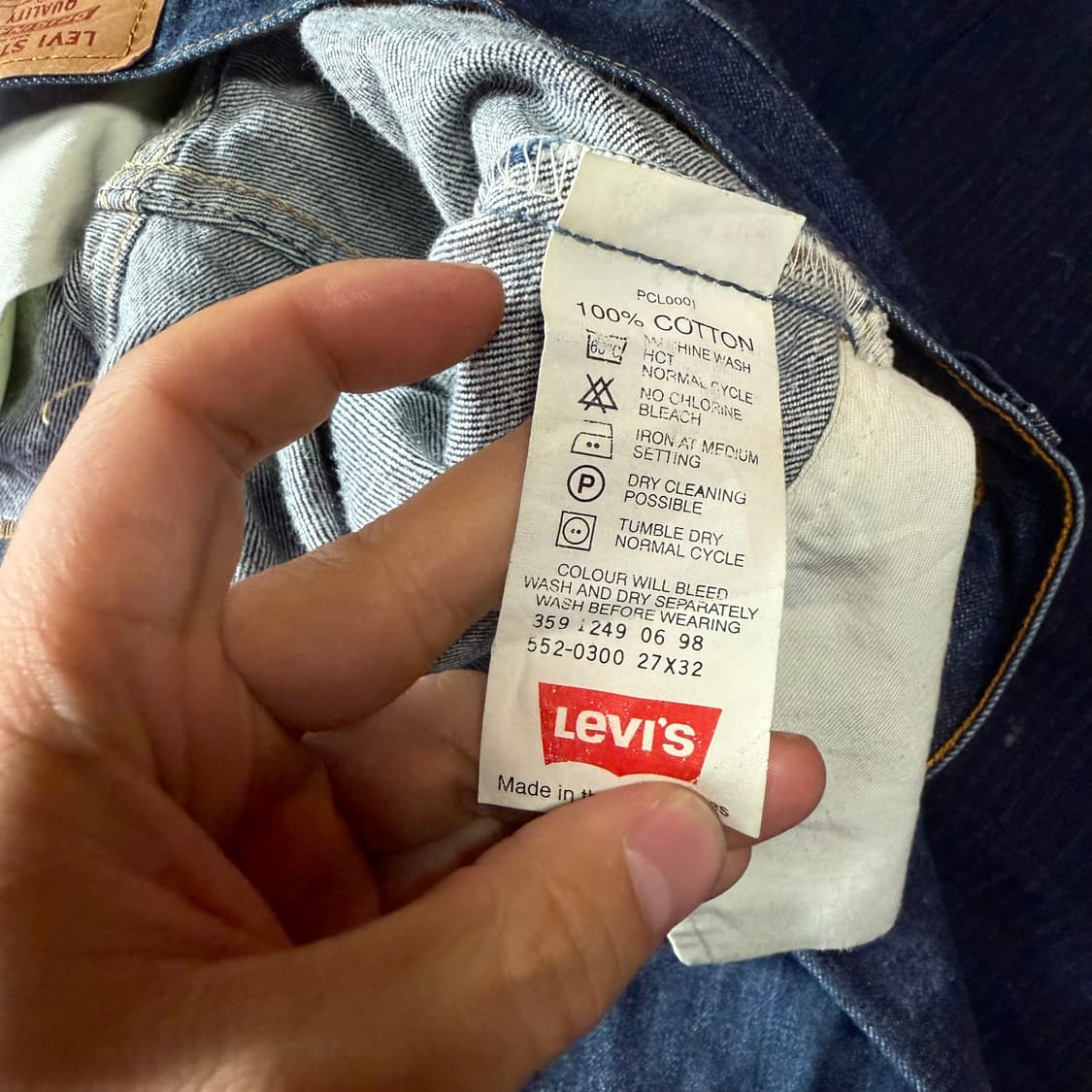 리바이스 552 데님 팬츠 27 상품이미지4