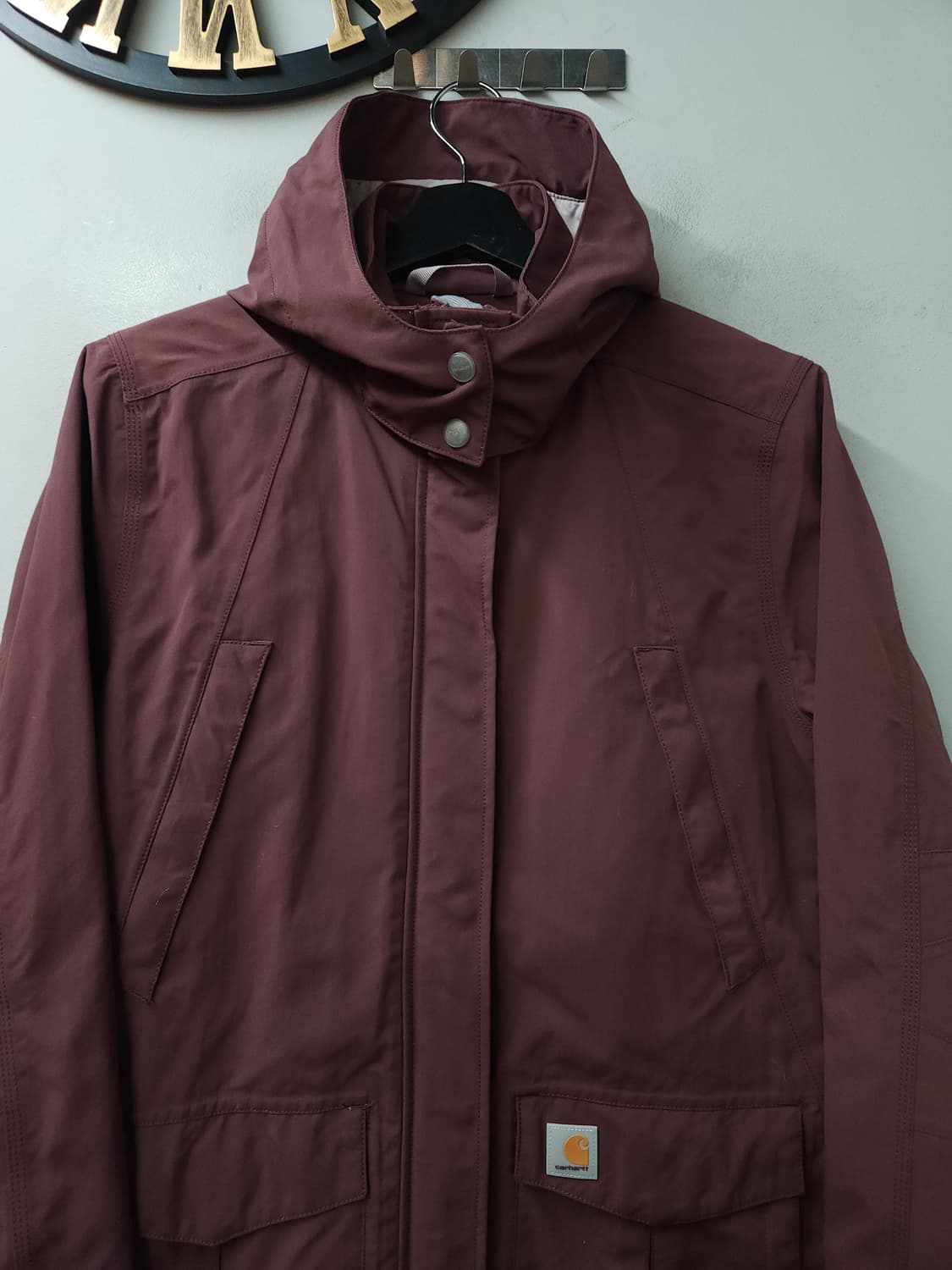 칼하트 여성 스톰 디펜더 방수 자켓 _ 버건디 상품이미지3