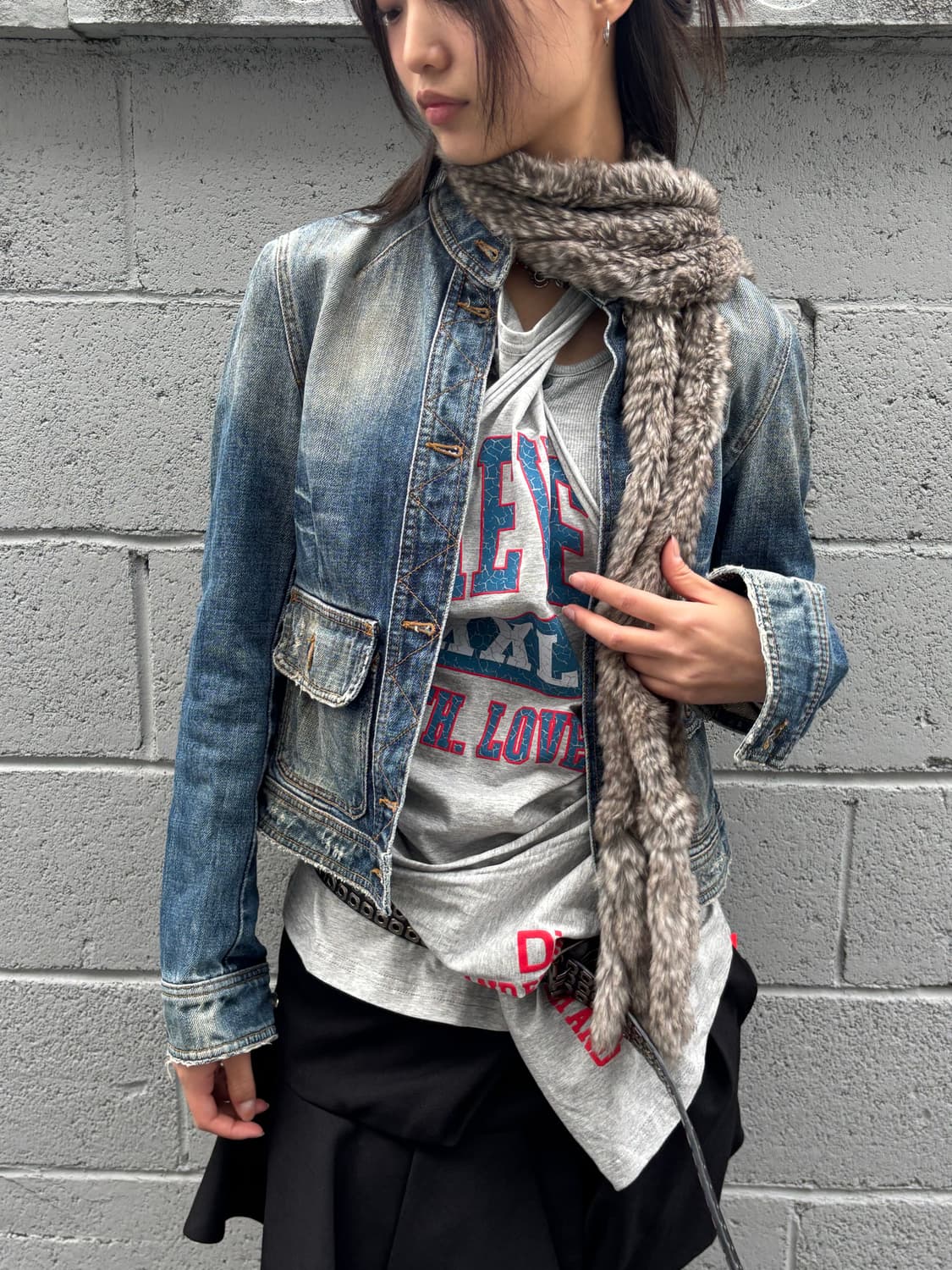 돌체앤가바나 데님 바이커 자켓  상품이미지1