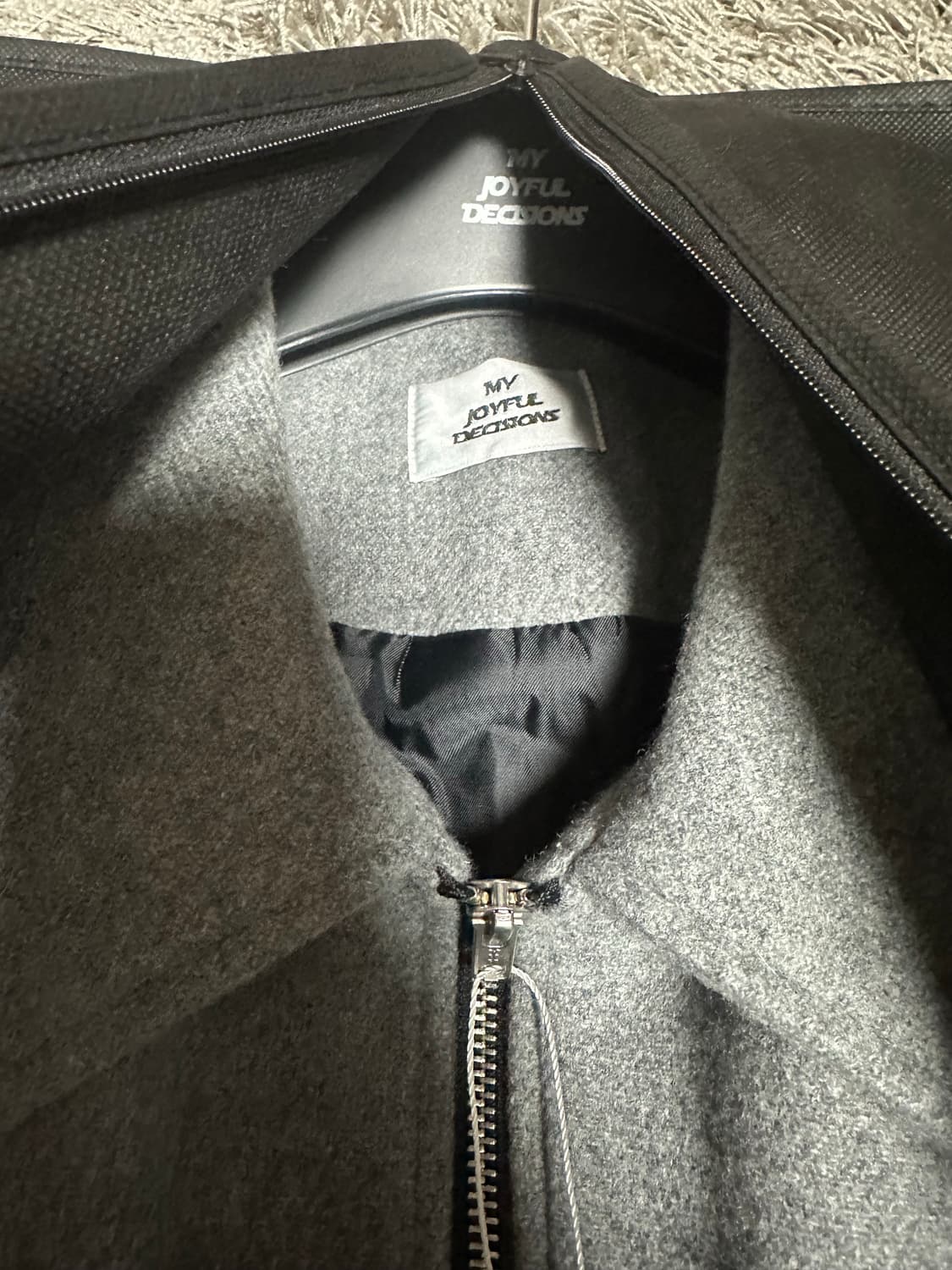 [L] MJD 그레이 울 크롭 자켓 상품이미지4