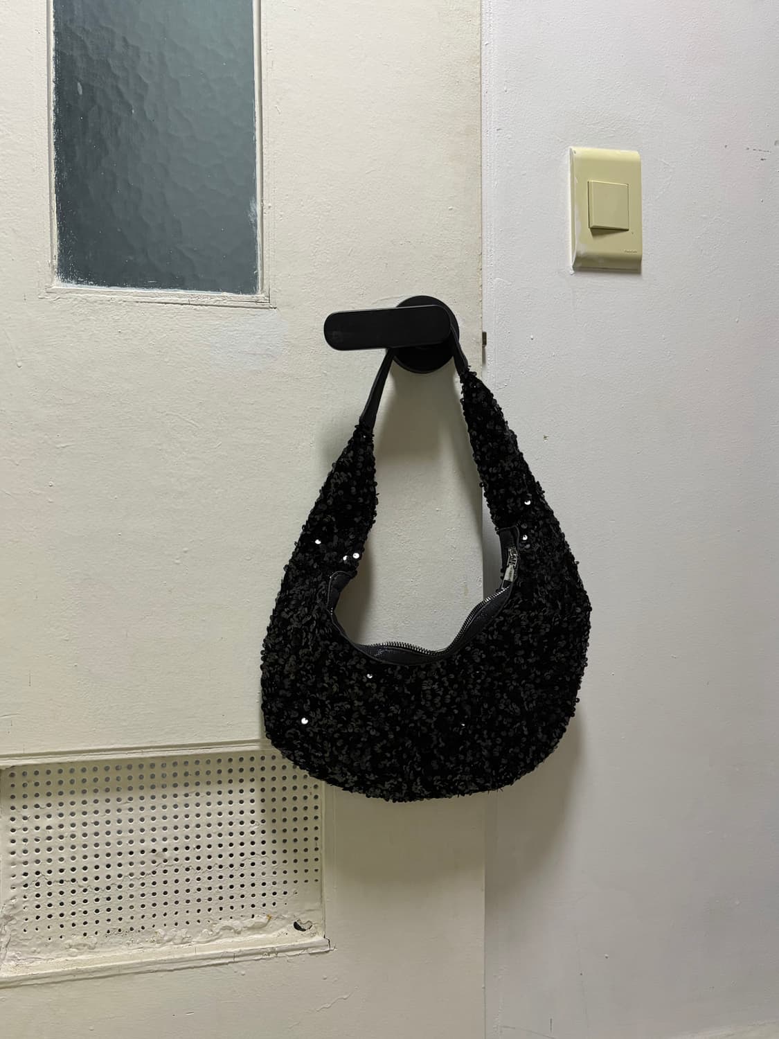 블랙 스팽글 가방 상품이미지2