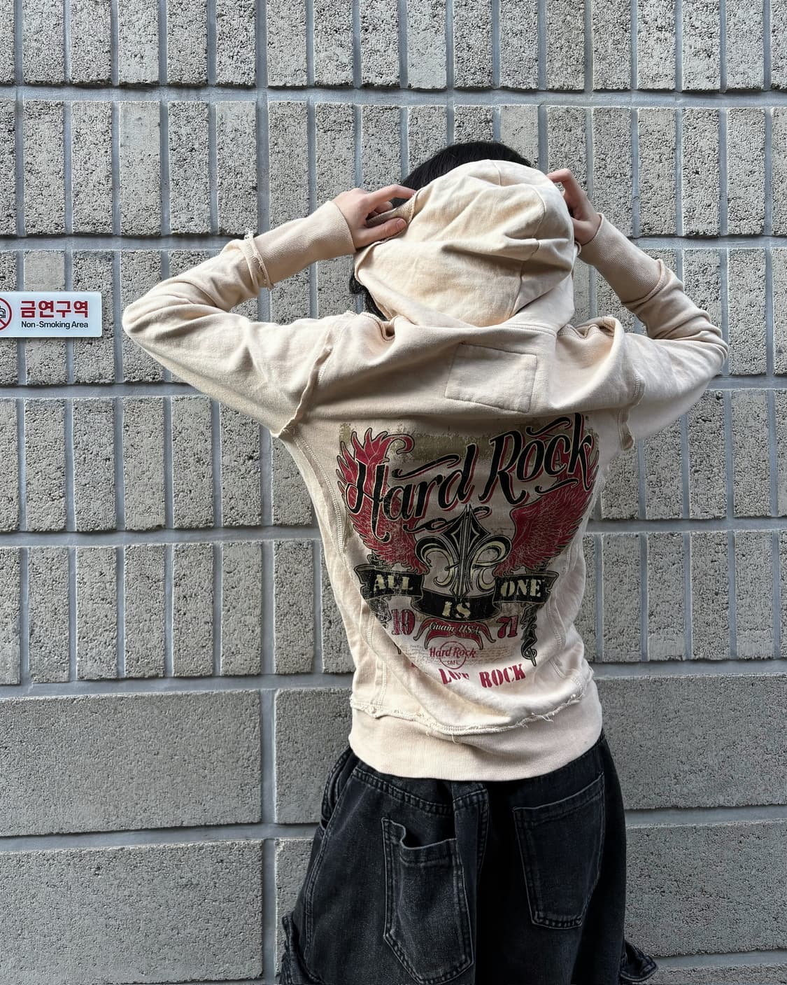 하드 락 카페 프린팅 후드집업 상품이미지1