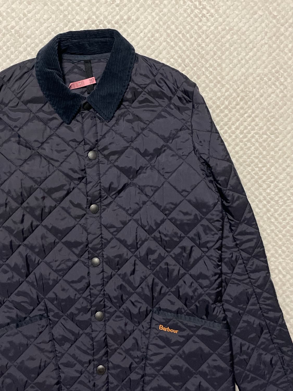바버(Barbour) 헤리티지 리더스데일 퀼팅 자켓 네이비(클리닝O) 상품이미지4