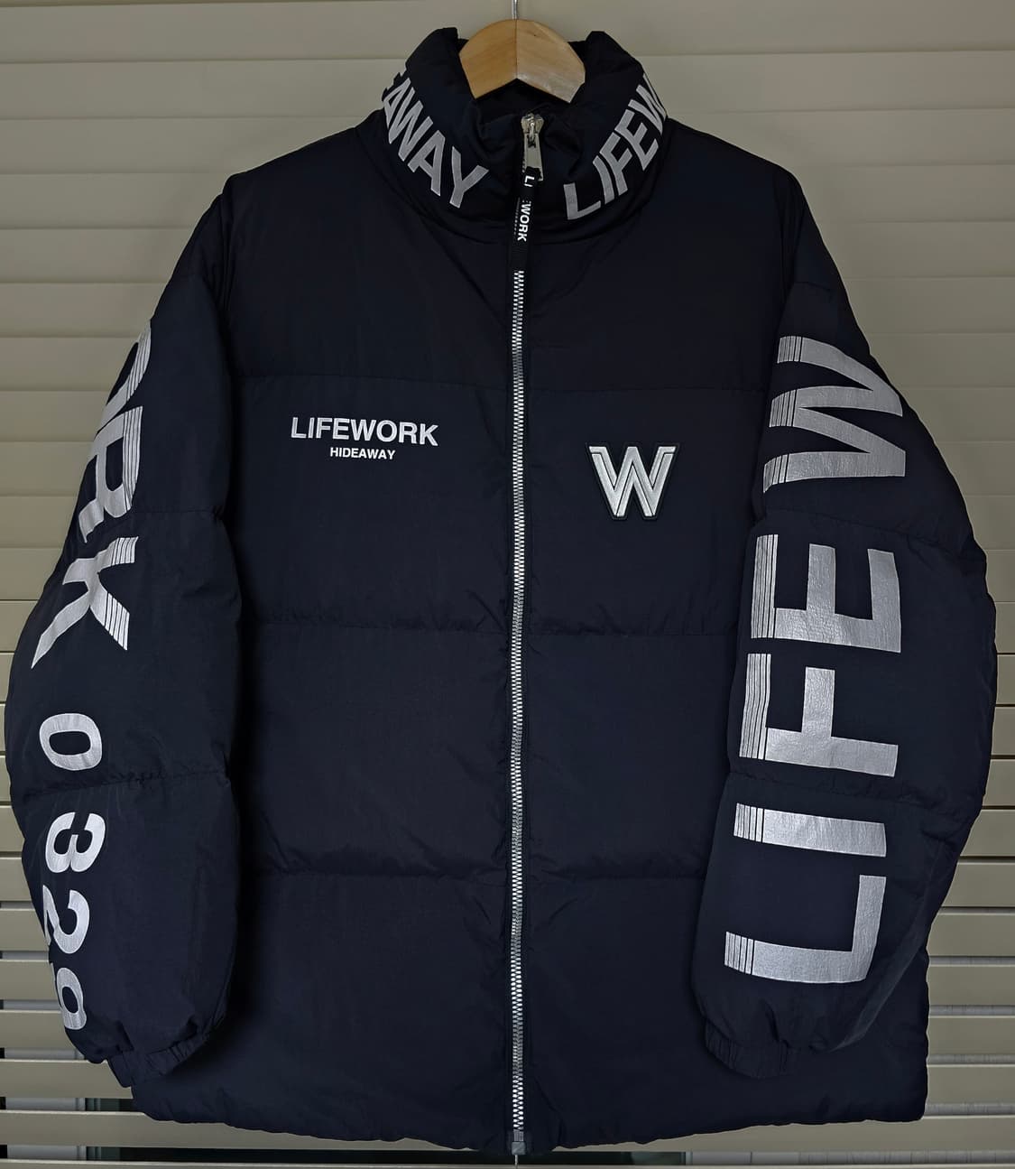 라이프워크 덕다운 푸퍼 패딩 블랙 L(100~105) 상품이미지1