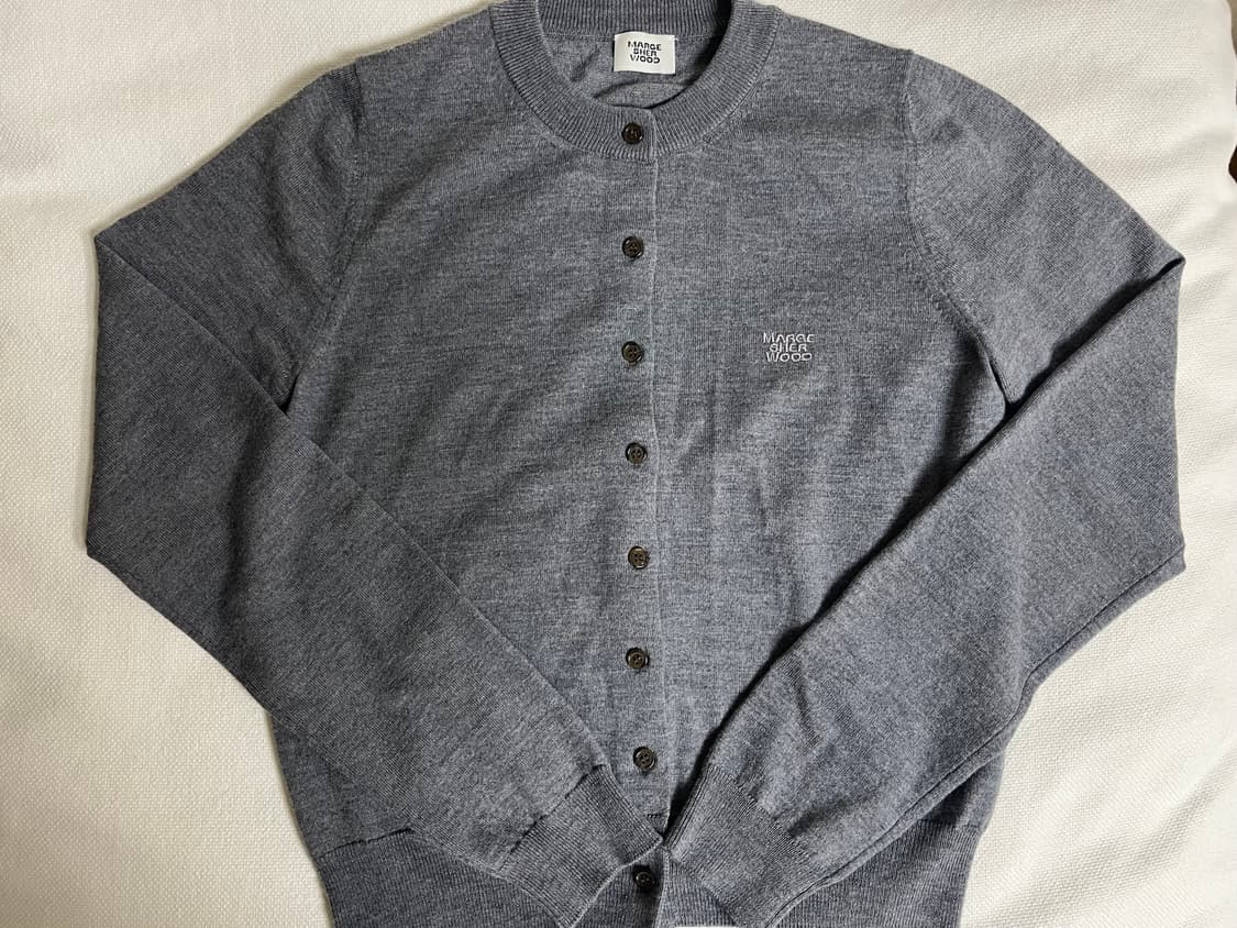 마지셔우드 크루넥가디건 그레이 판매 상품이미지3