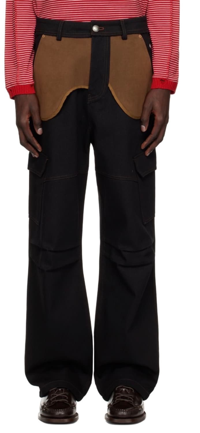 앤더슨벨 인사이드 아웃 카고 블랙 팬츠 (50) 상품이미지2
