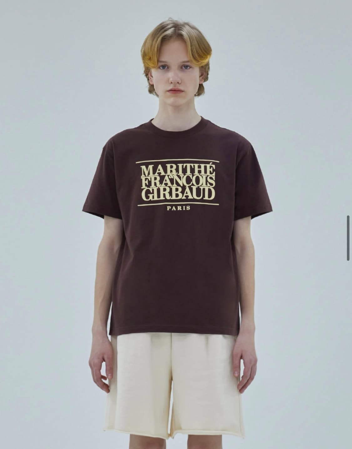 마리떼 프랑소와 저버 반팔 티셔츠 브라운 L 상품이미지1