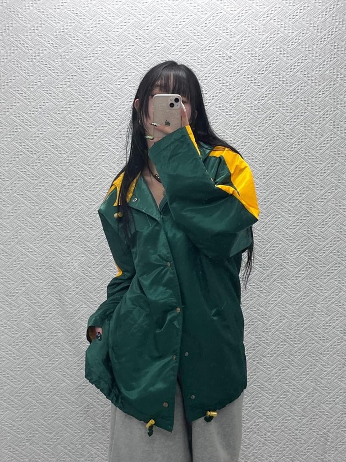 푸마 일본 빈티지 레트로 오버핏 바람막이 자켓 2XL C08728 상품이미지1