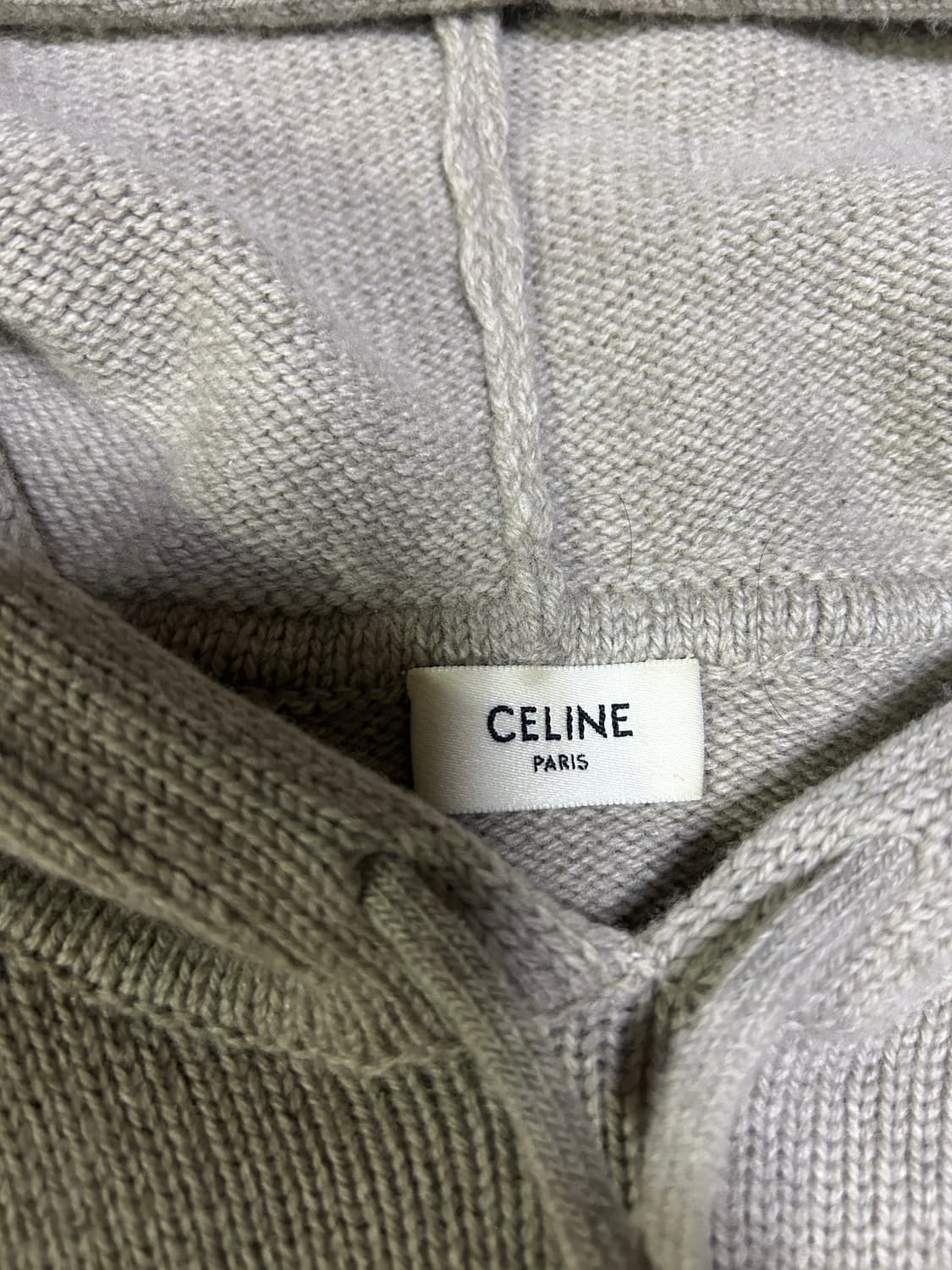 [M, 새상품급] 셀린느 트리오페 울 캐시미어 니트 후드 상품이미지2