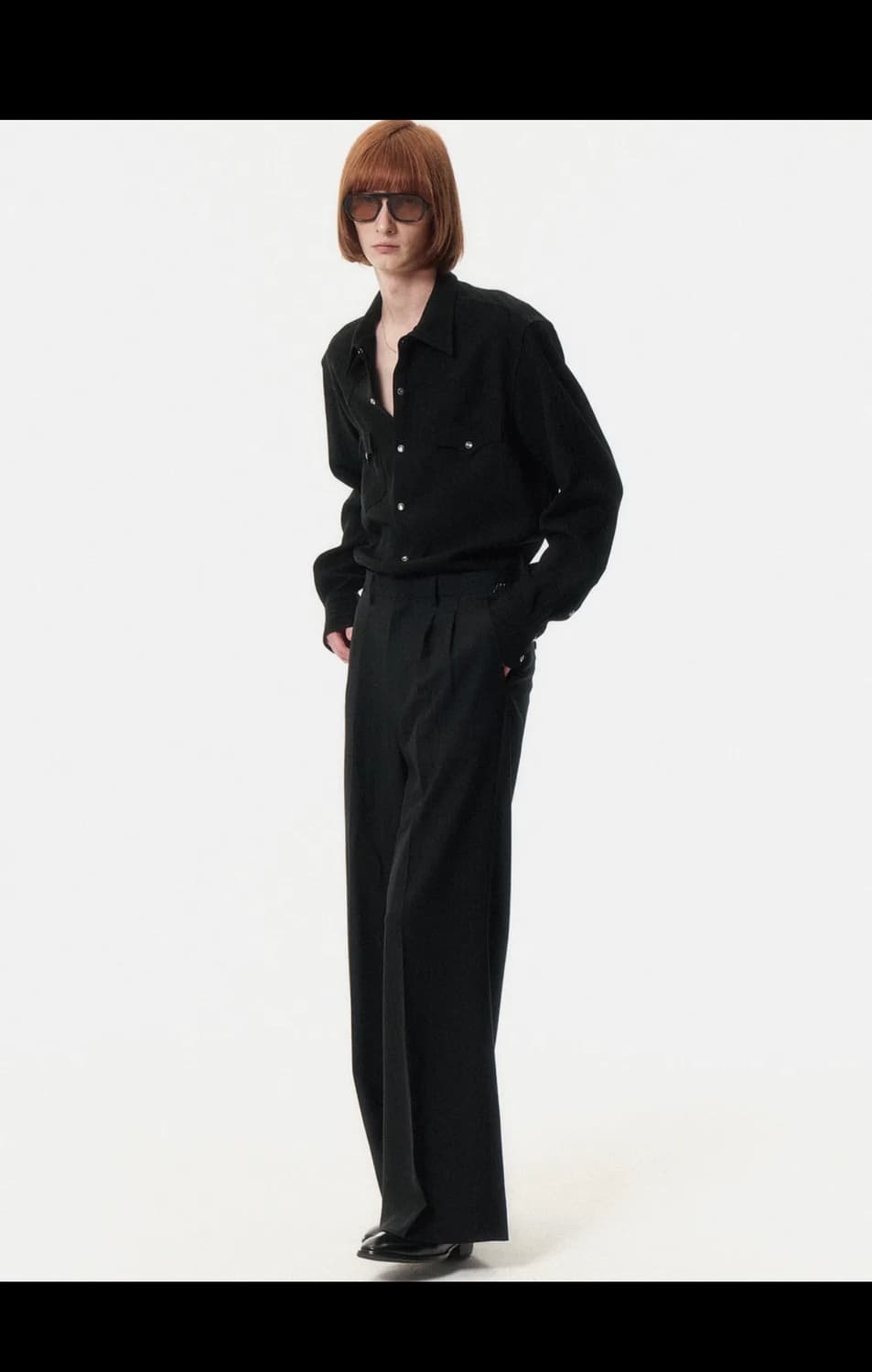 쿠르베_스트라이프 웨스턴 셔츠 상품이미지2