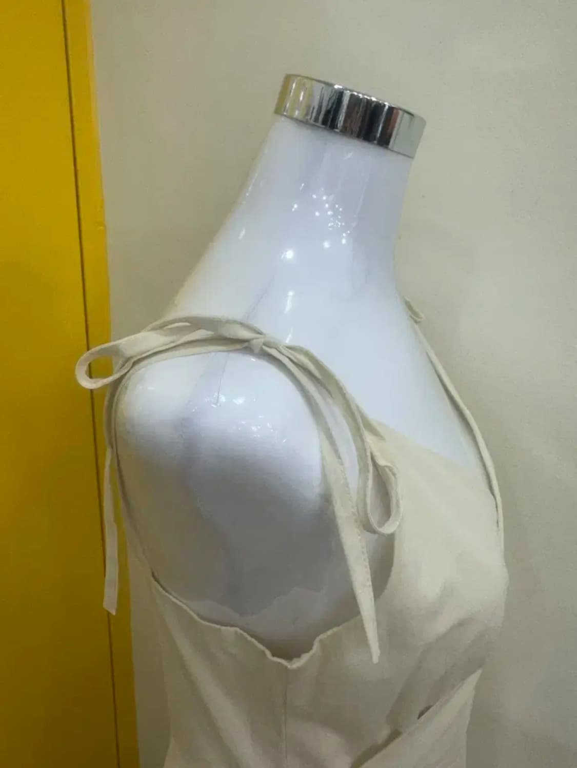 vtg 아이보리 롱 슬립 원피스 상품이미지4