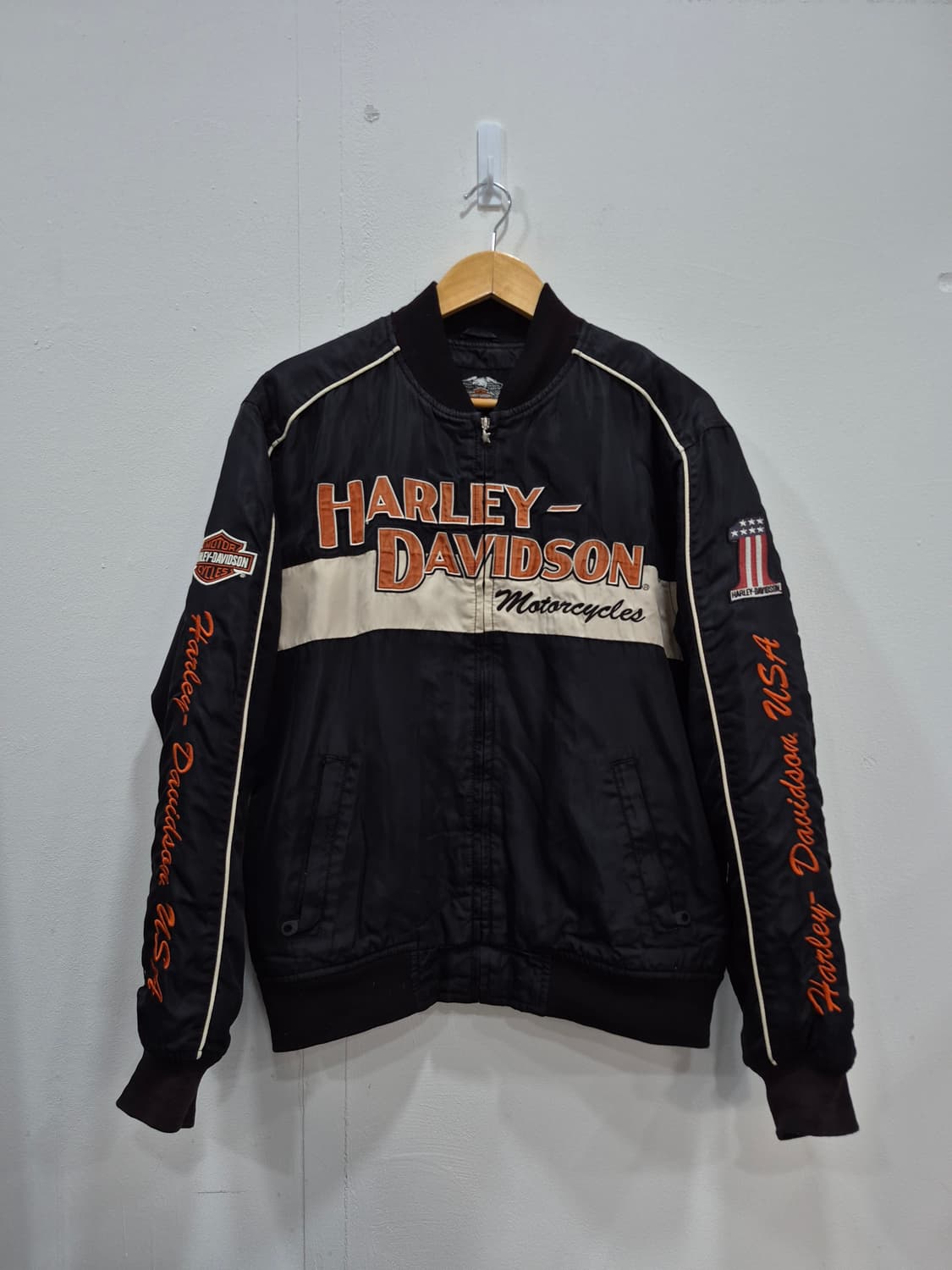 할리데이비슨 블랙 레이싱 자켓 남성 95사이즈 상품이미지1