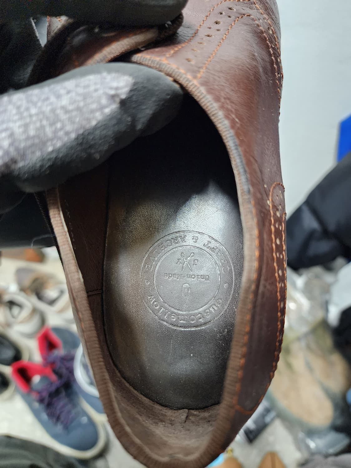 커스텀멜로우 유니온 메이드 브라운 윙팁 상품이미지7