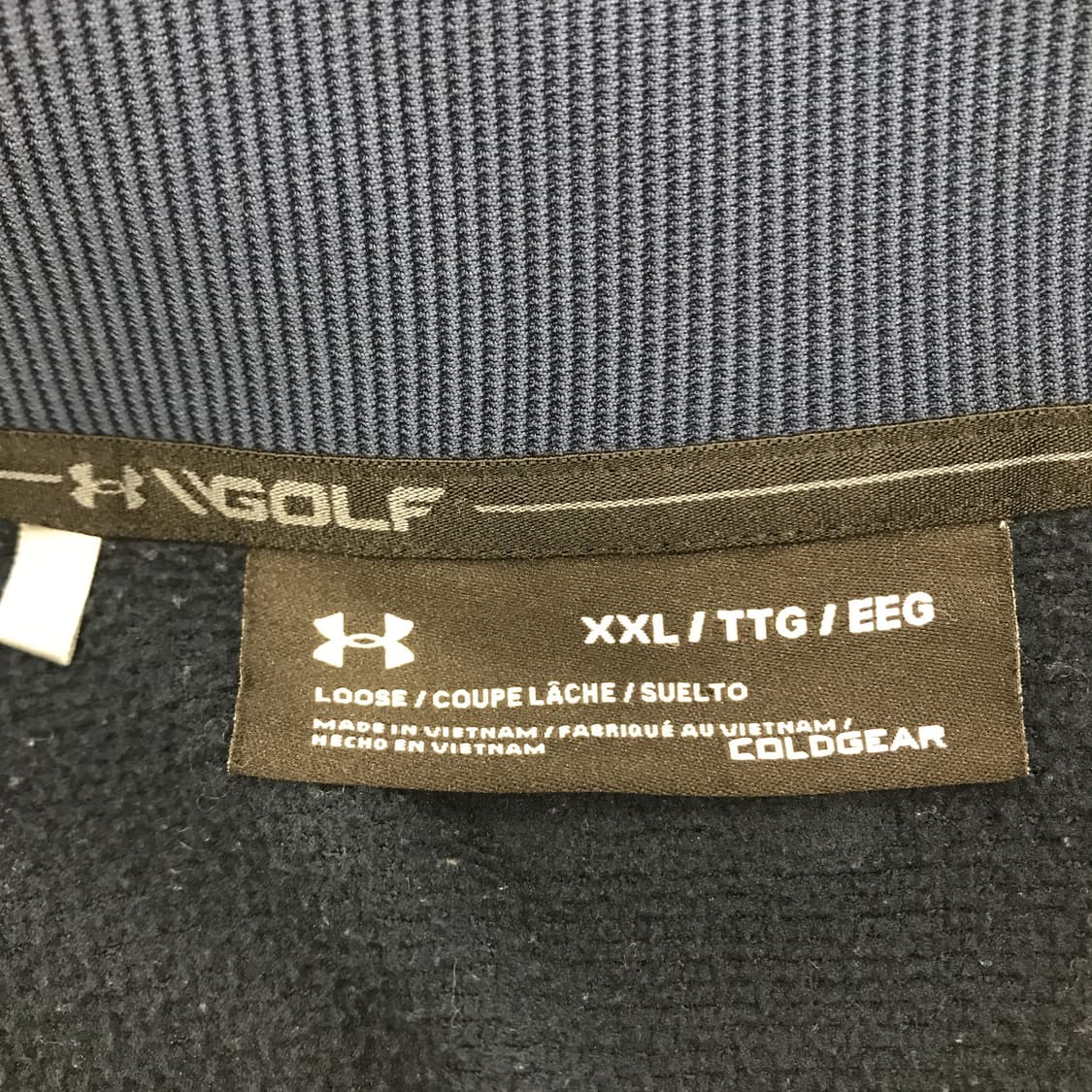 언더아머 골프 반집업 네이비 [XXL] 상품이미지5