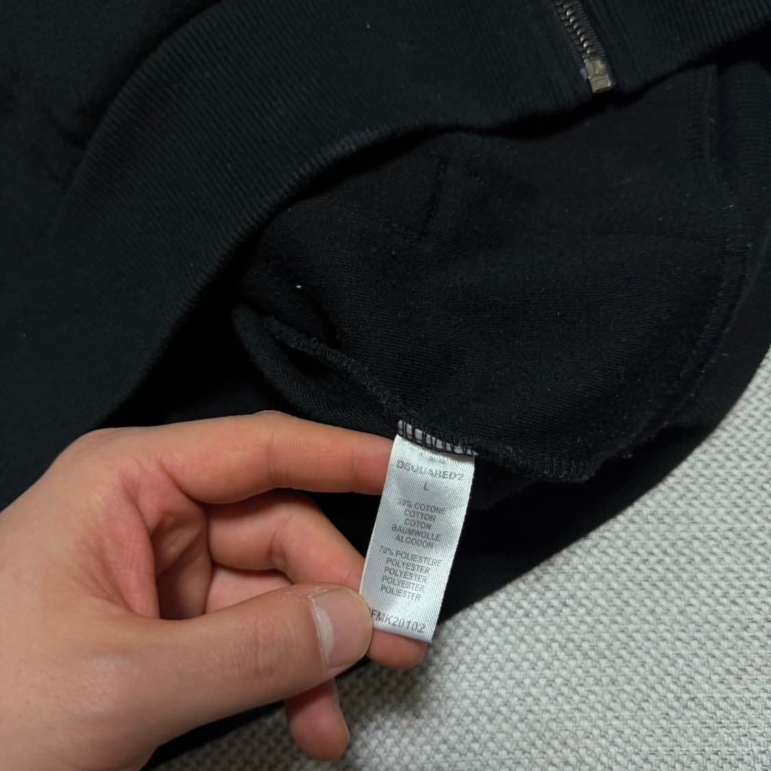 디스퀘어드2 홈 사이드 백프린팅 후드집업 상품이미지3