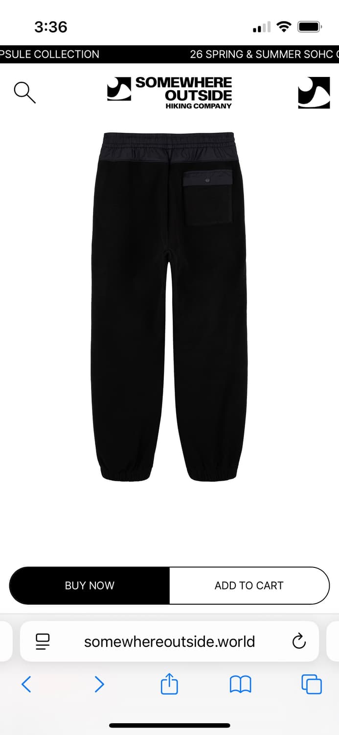 sohc (somewhereoutside) 플리스팬츠 xl 상품이미지4