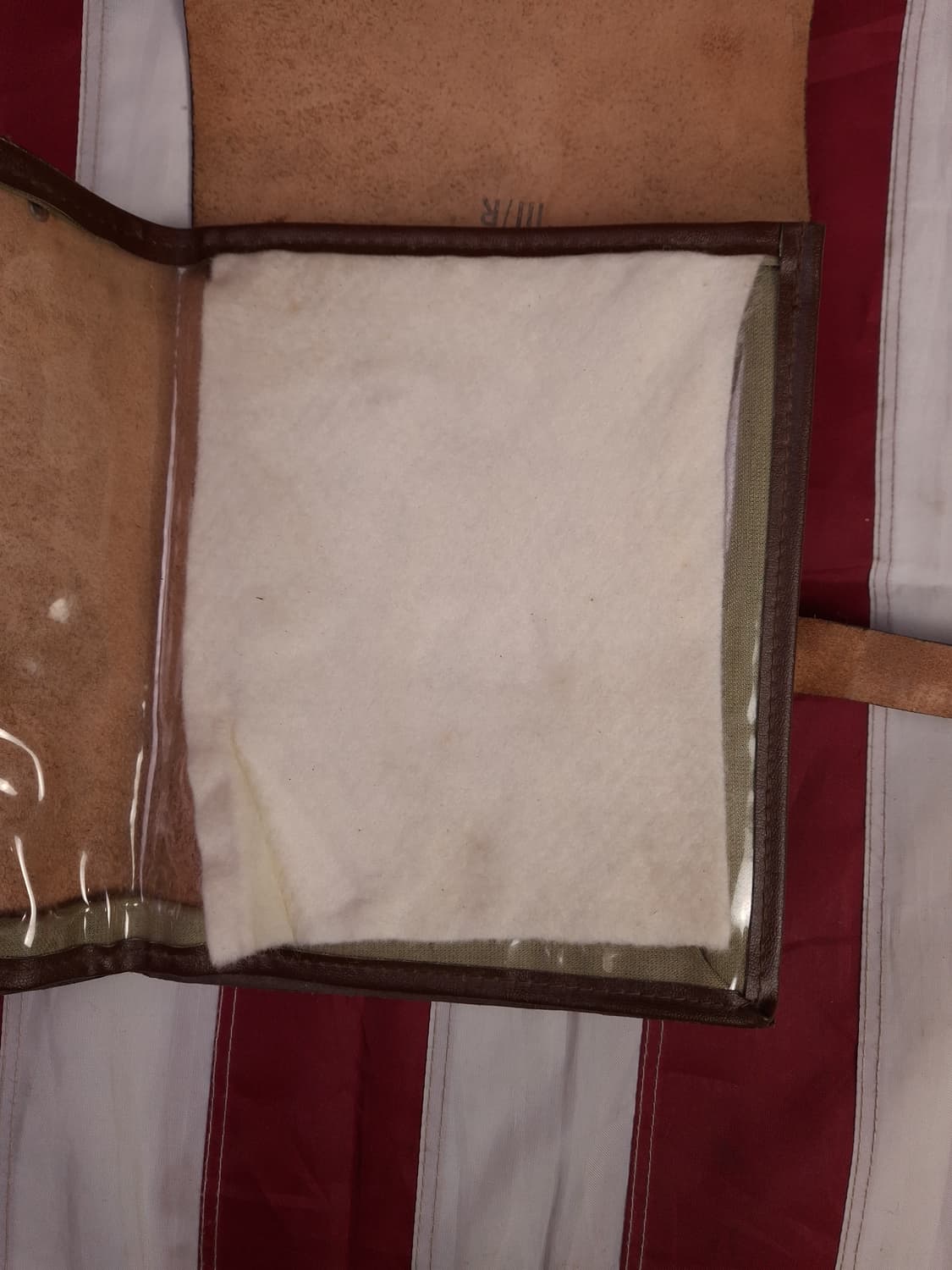 새제품  오리지날 구형 동독군 리얼레더 맵케이스백 상품이미지4