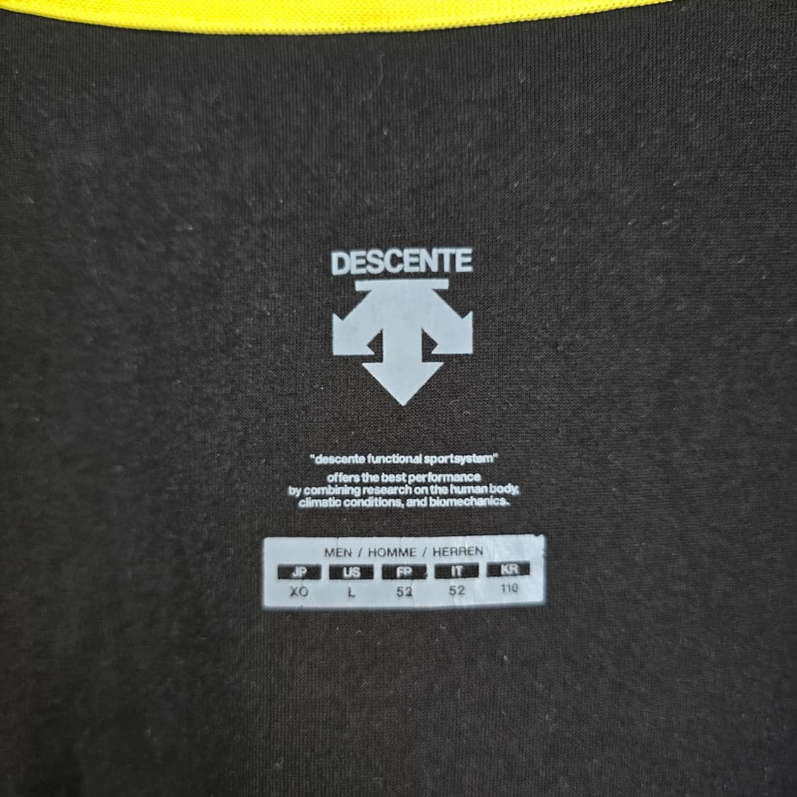 데상트 Descente 배색 후드집업 블랙/그레이 110 상품이미지6