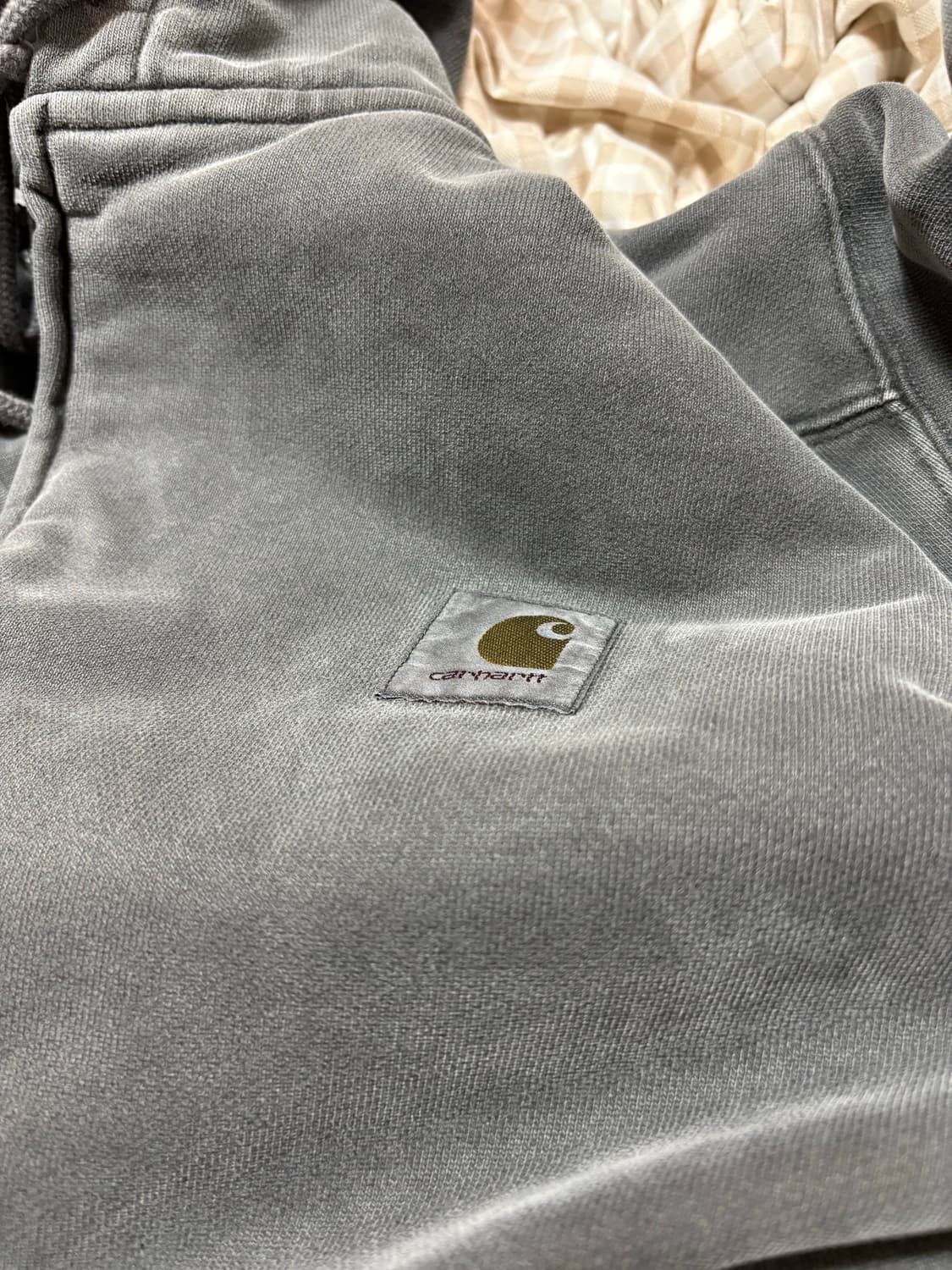 칼하트 WIP 후드집업 비스타 자켓 그래파이트 가먼트 다이드 상품이미지6