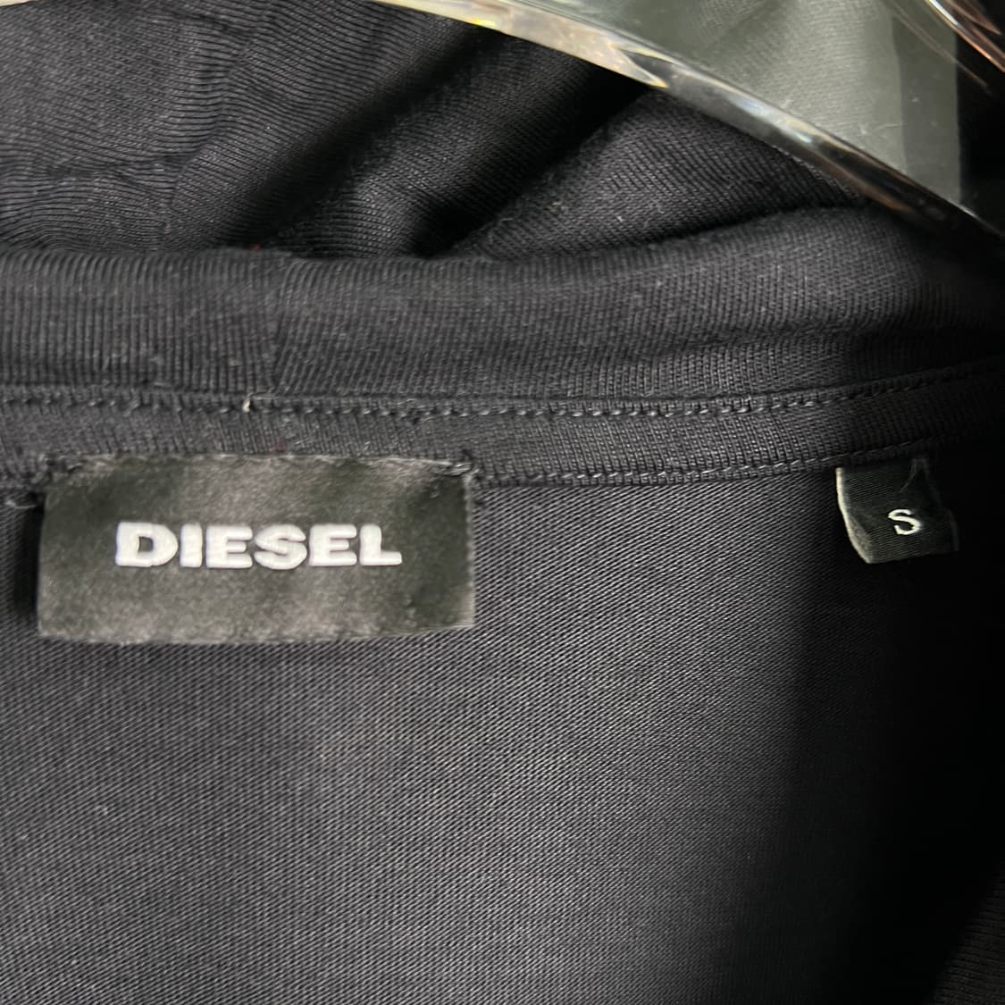 Diesel 디젤 나이트 크러쉬 블랙 후드티 S 상품이미지3