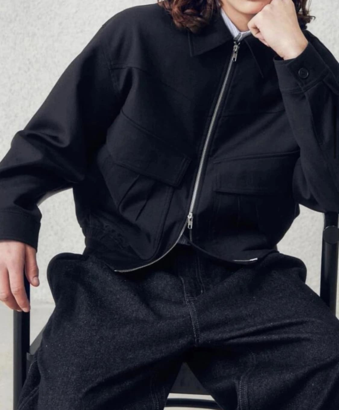 인템포무드 블루종 자켓 L 상품이미지9