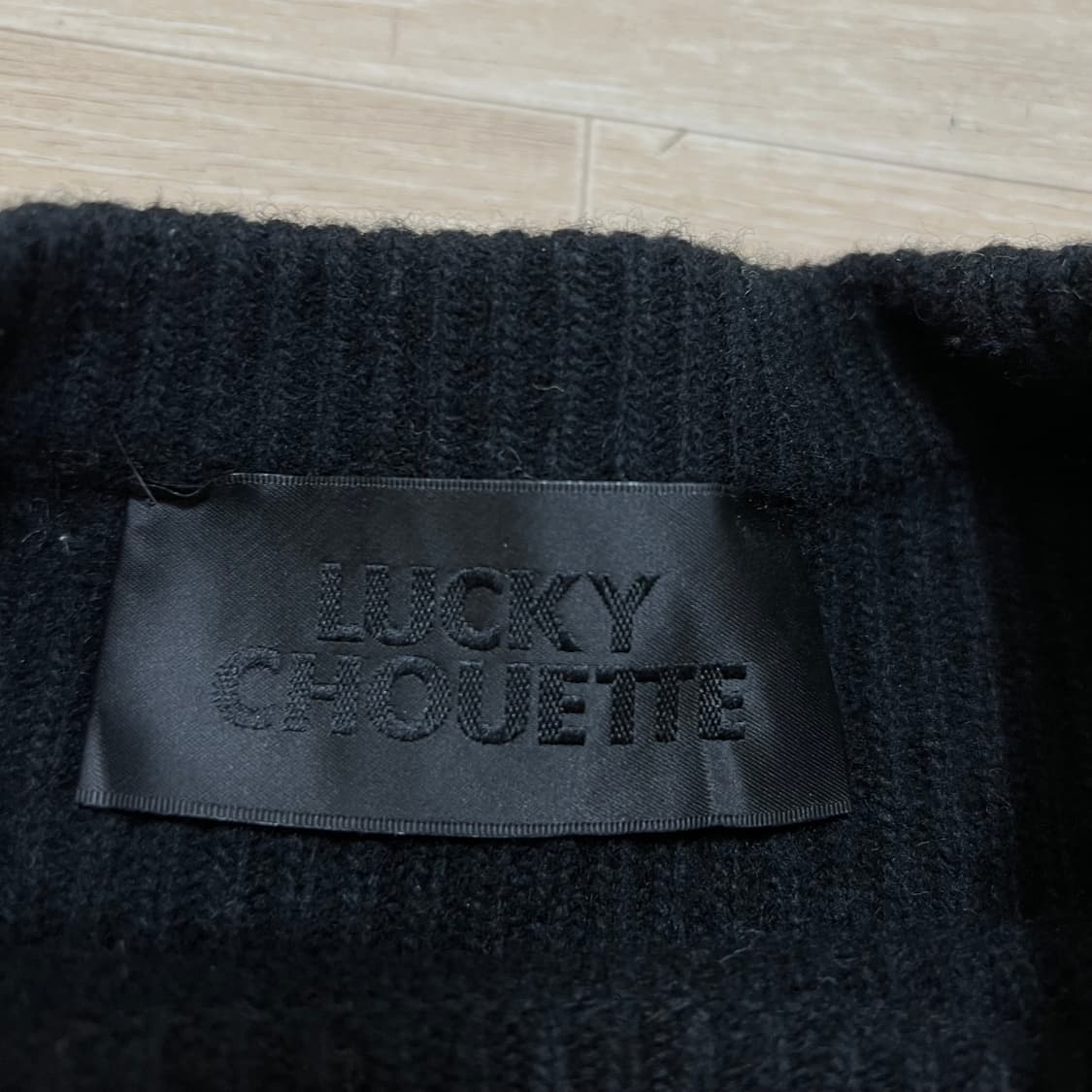 럭키슈에뜨 여성 모직 올빼미 패턴 자수 니트 스웨터 [블랙] FREE 상품이미지5