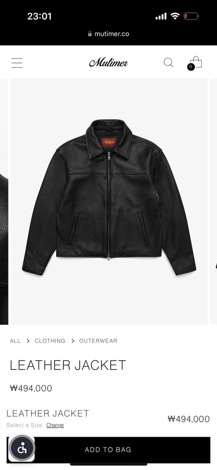 MUTIMER LEATHER JACKET (무티머 레더 자켓) 상품이미지5