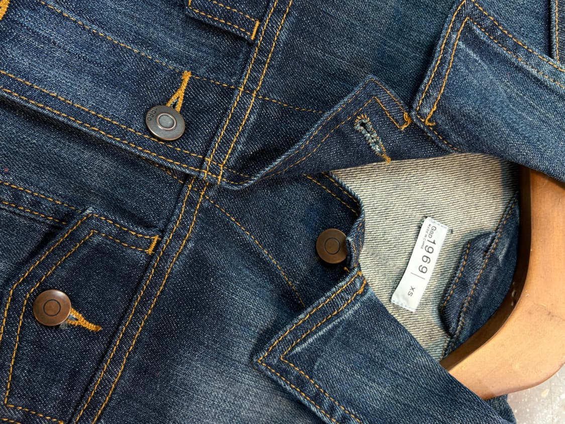 갭 1969 데님 자켓 생지 빈티지워싱 상품이미지4