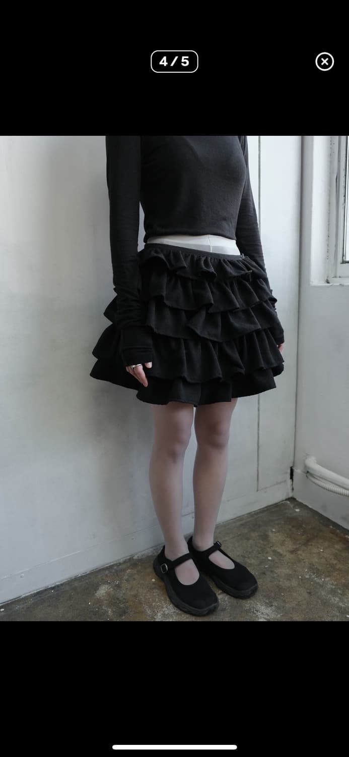 순지 스커트 sionji heavy flare skirt black 상품이미지2
