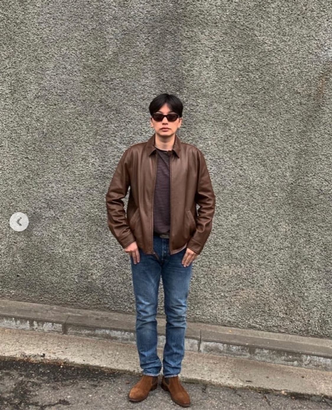 폴로 랄프로렌 레더 자켓 (103정도) 상품이미지1