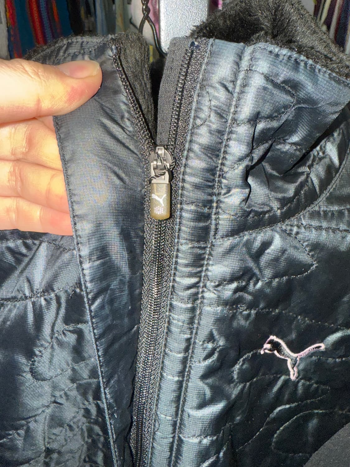 푸마 블랙 퀼팅 집업 / Y2K 스트릿 무드 추천! 상품이미지7