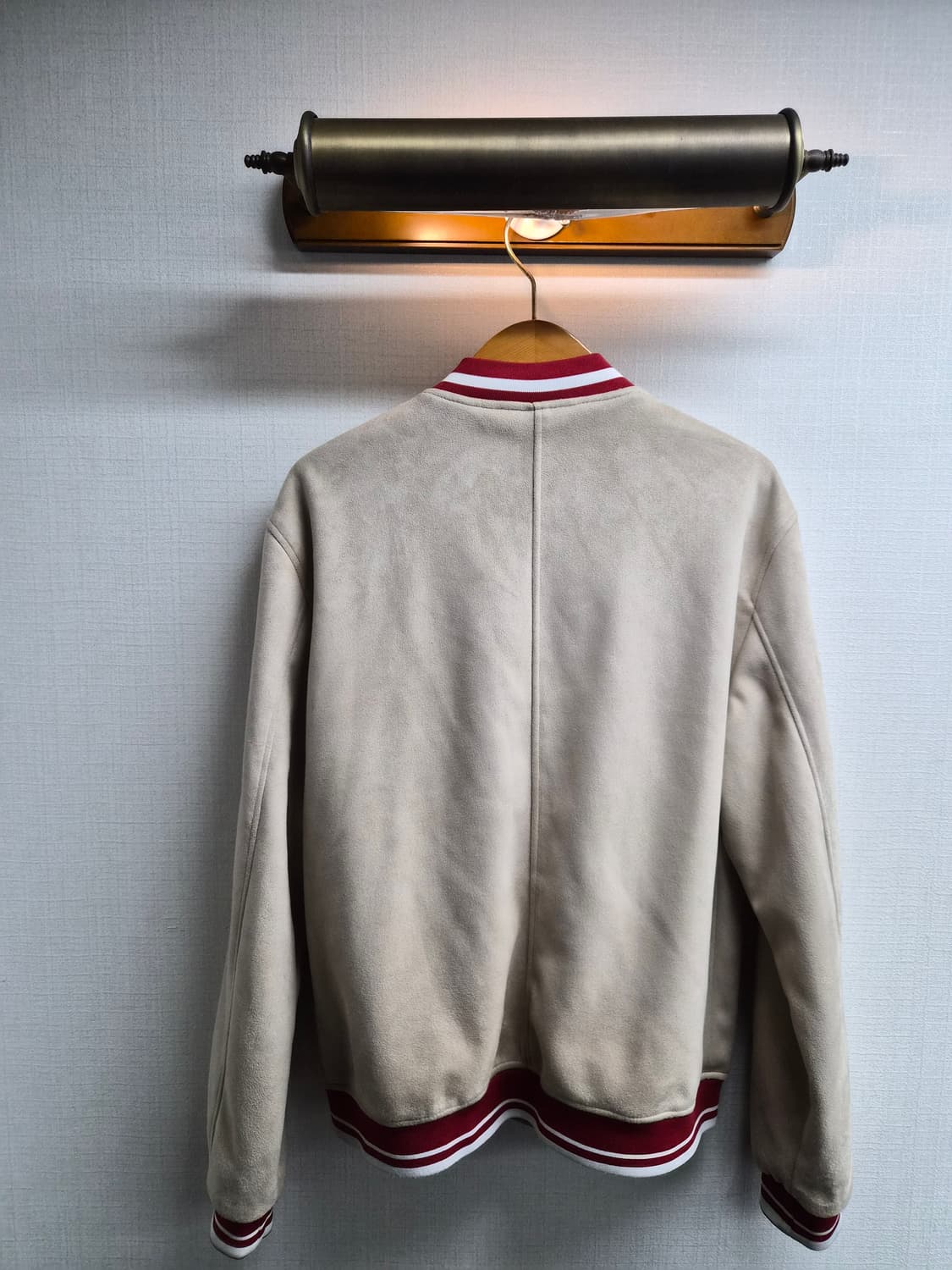 XXL) ZARA 자라 스웨이드 바시티 점퍼 팝니다 상품이미지2