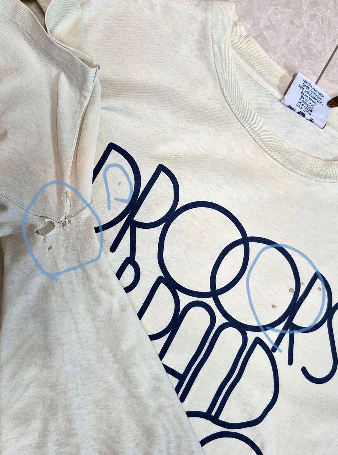 90s DROORS BRAND JEAN CO. Logo T-SHIRT 상품이미지8