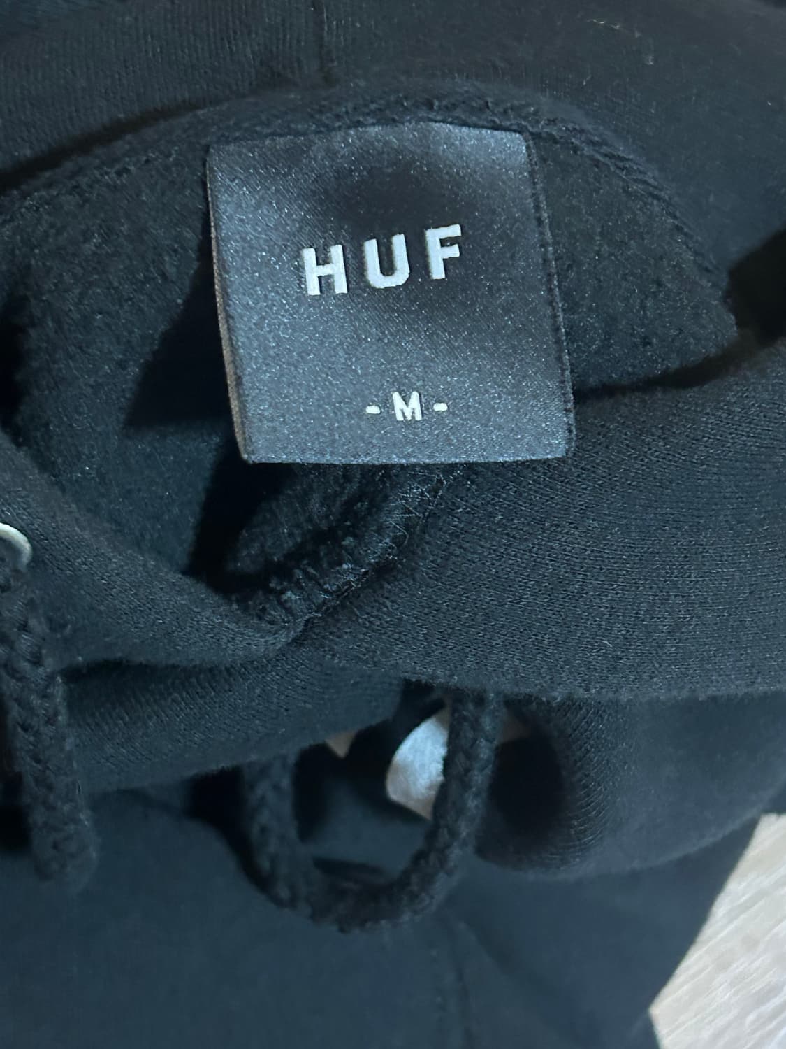 HUF 허프로고 후드티 블랙 M(100)사이즈 상품이미지3