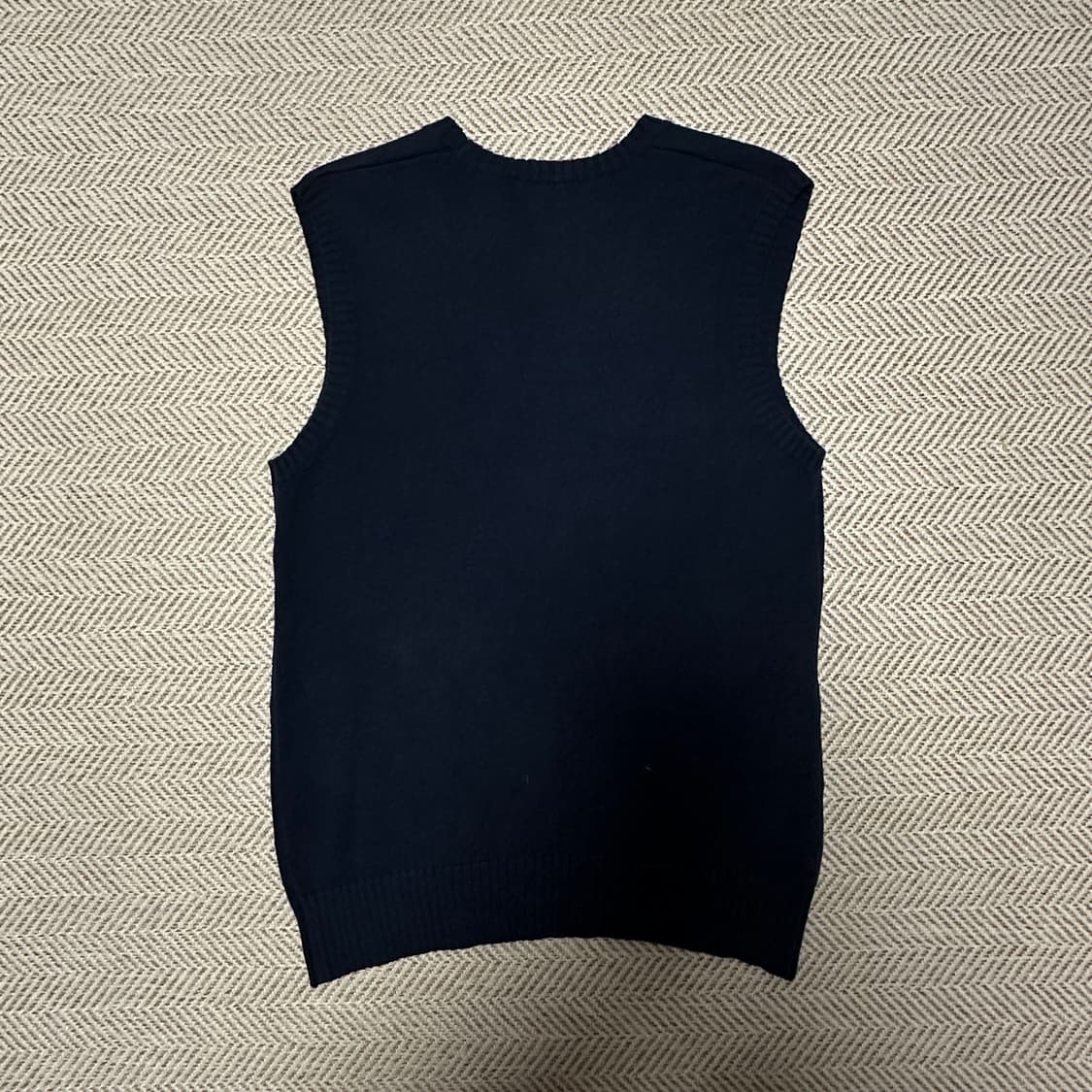 POLO RALPH LAUREN cotton knir vest navy 상품이미지2