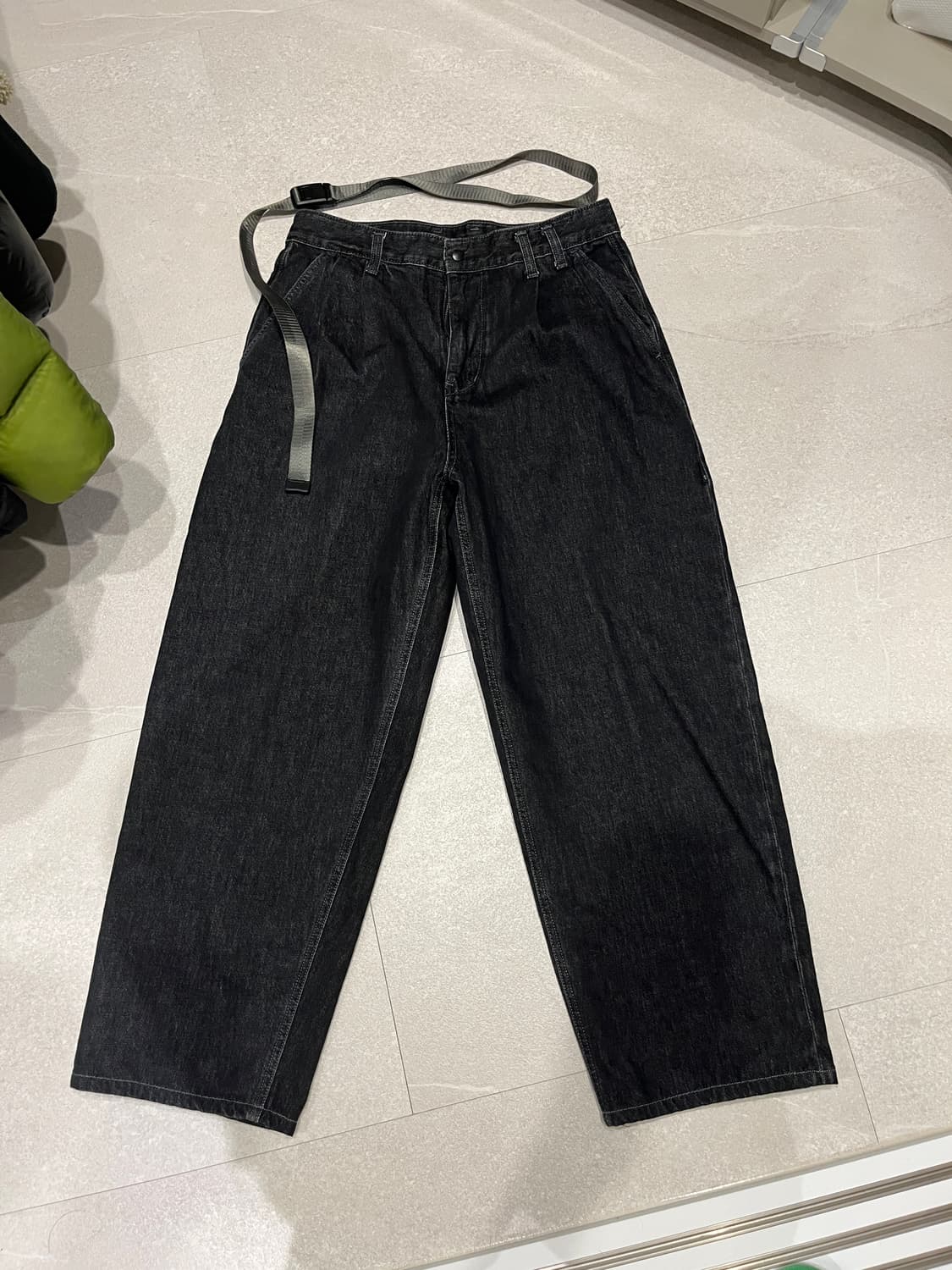 모이프 23시즌 와이드데님 블랙 1사이즈 상품이미지1