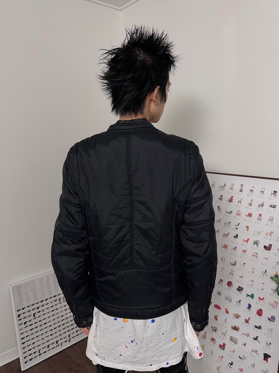 DIesel 소프트 패디드 바이커 자켓 상품이미지6