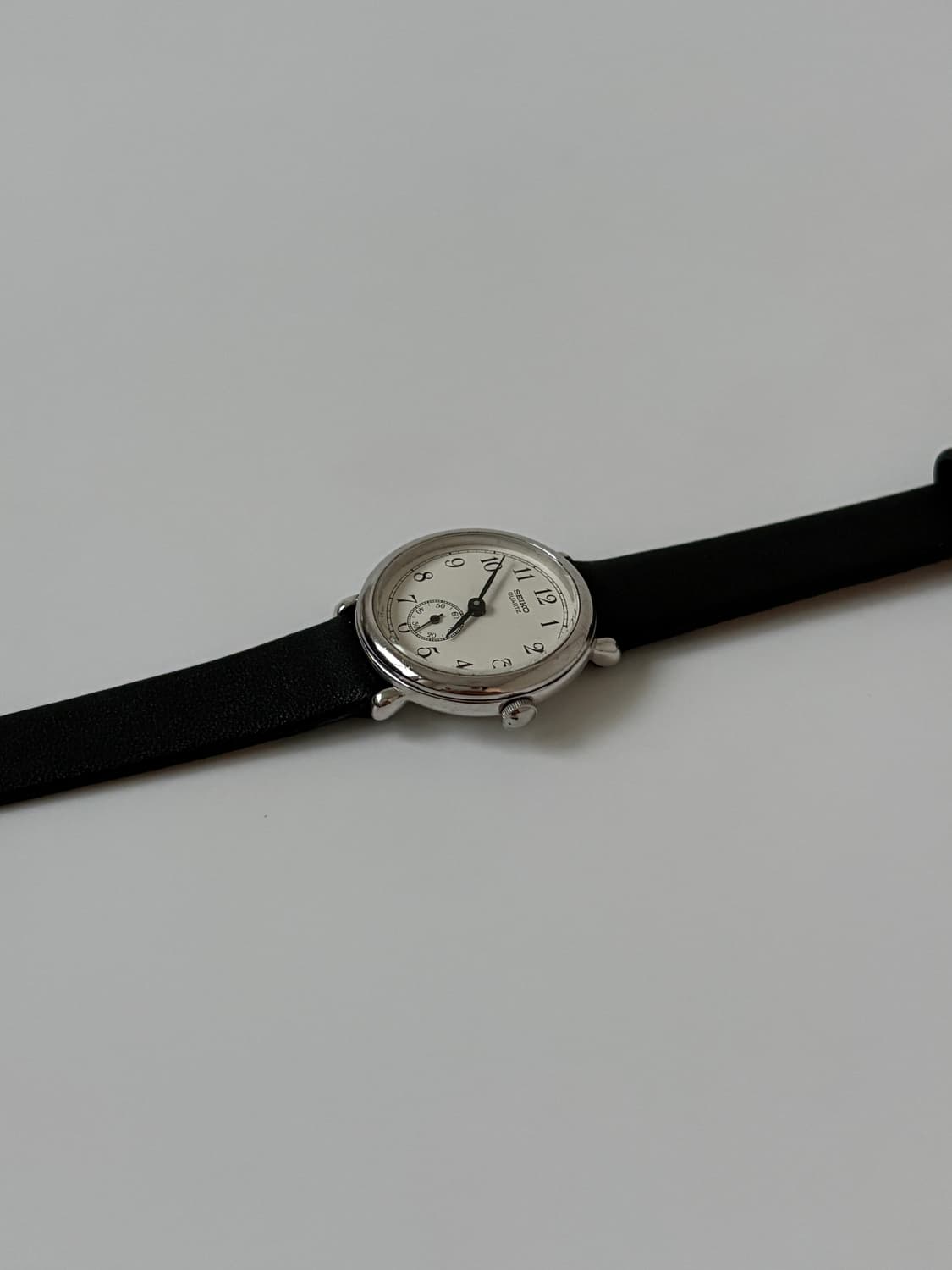 1980s Small Seconds Silver Ladies Quartz 상품이미지5
