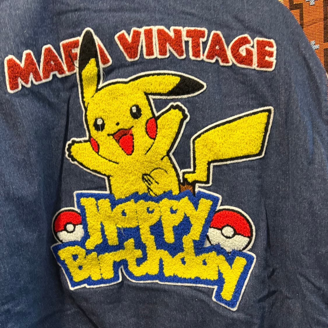 빈티지 포켓몬 데님 자켓 상품이미지7