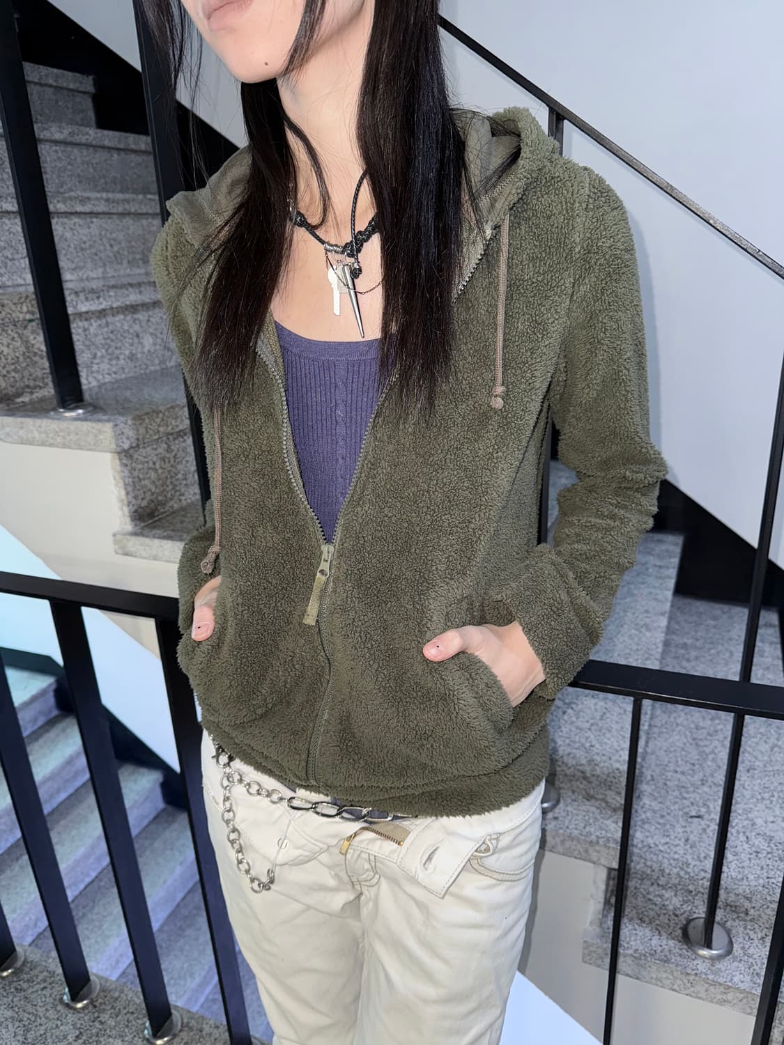 fleece zip up hoodie 상품이미지2