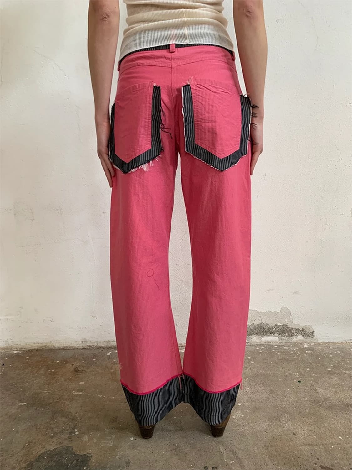 Garbage Core foderami pink trousers 상품이미지3