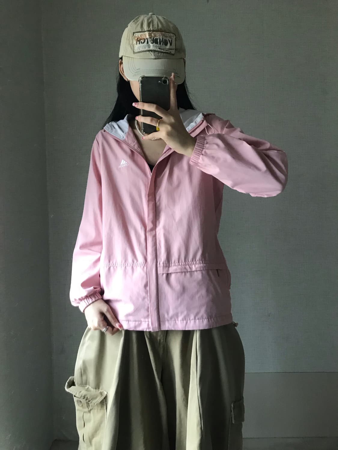 아디다스 90s 연핑크 바람막이 상품이미지2