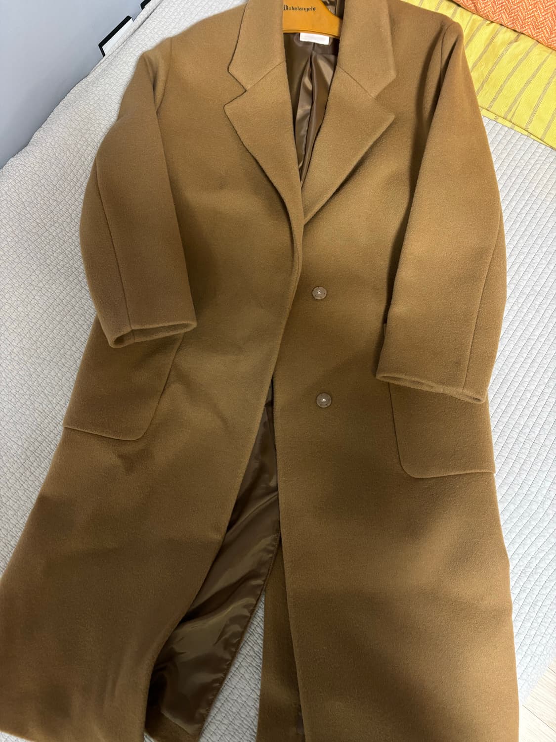 톰보이 카멜 롱코트 상품이미지1