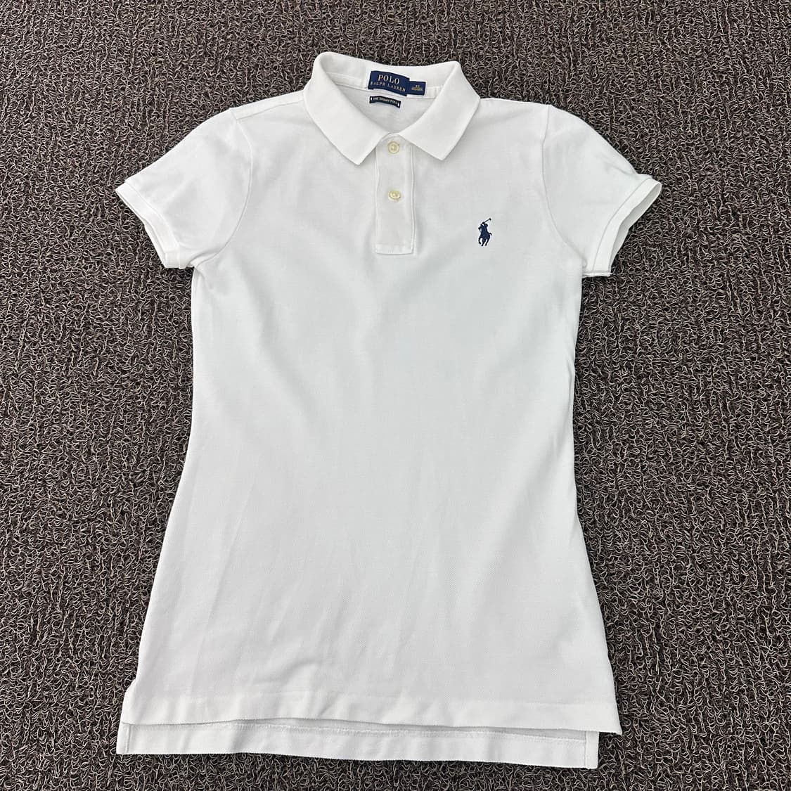 POLO 폴로 랄프로렌 여성 슬림핏 카라티 반팔티셔츠 화이트 XS 상품이미지1