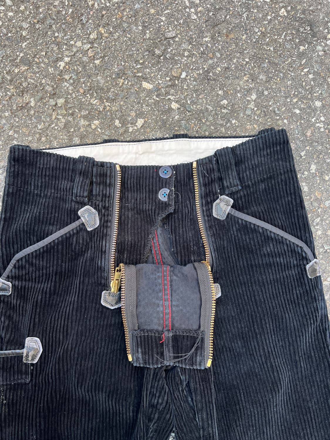 80s GERMANY BLACK CORDUROY 코듀로이 플레어팬츠 상품이미지6